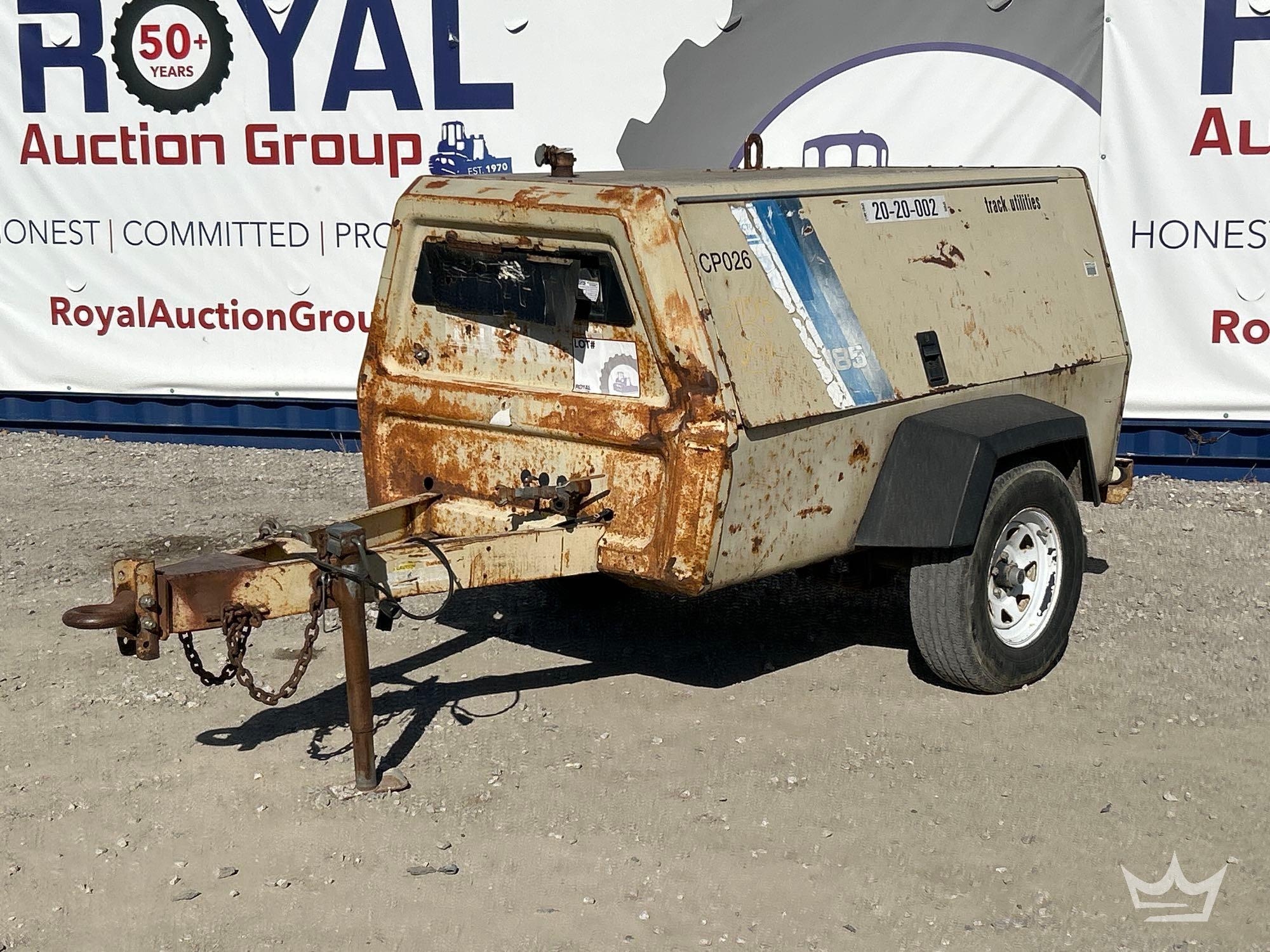 1992 Ingersoll Rand 185 185CFM Towable Air Compressor (A55973)