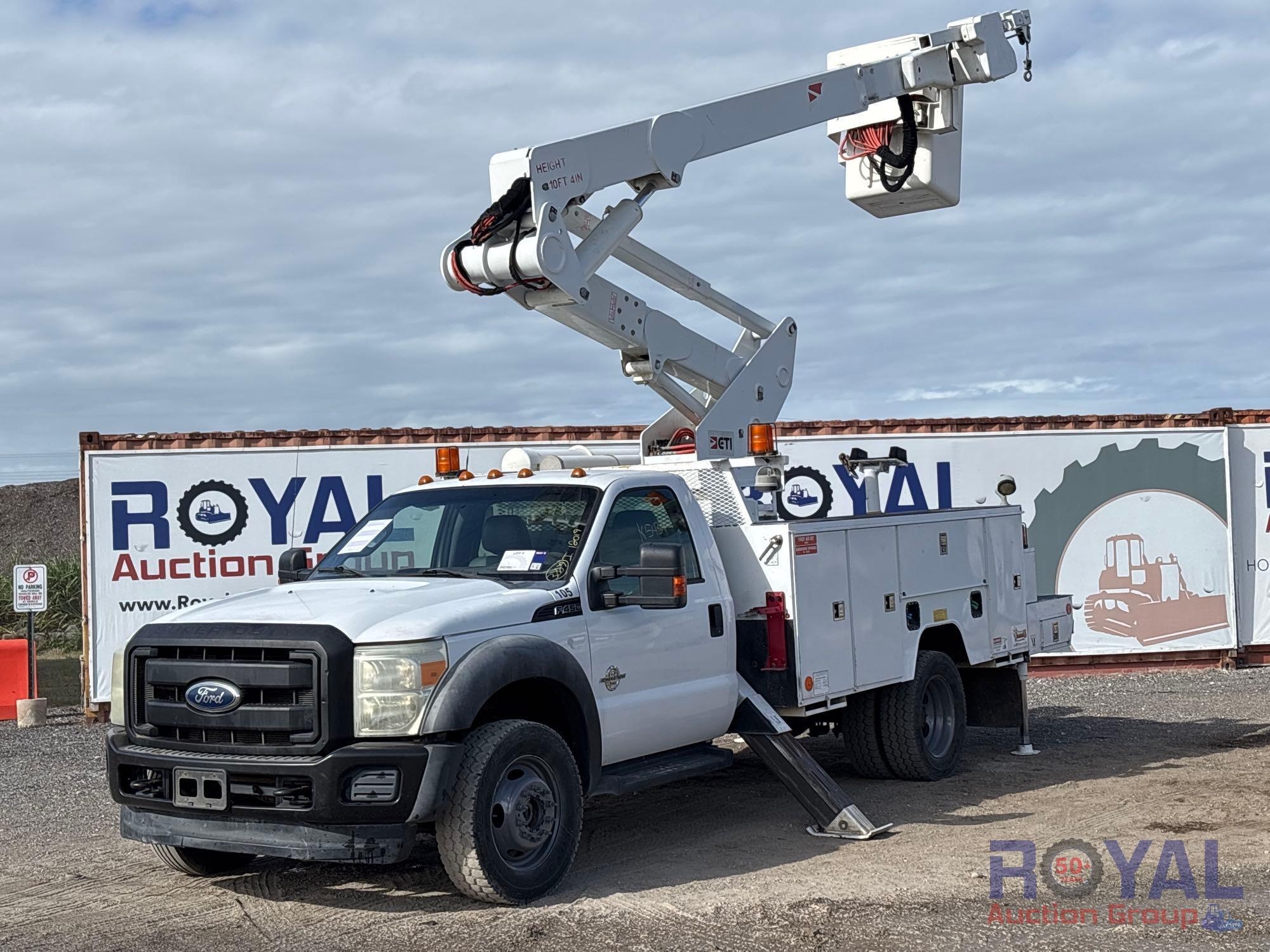 2015 Ford F-550 4x4 ETI 37ft Bucket Truck (A55788)