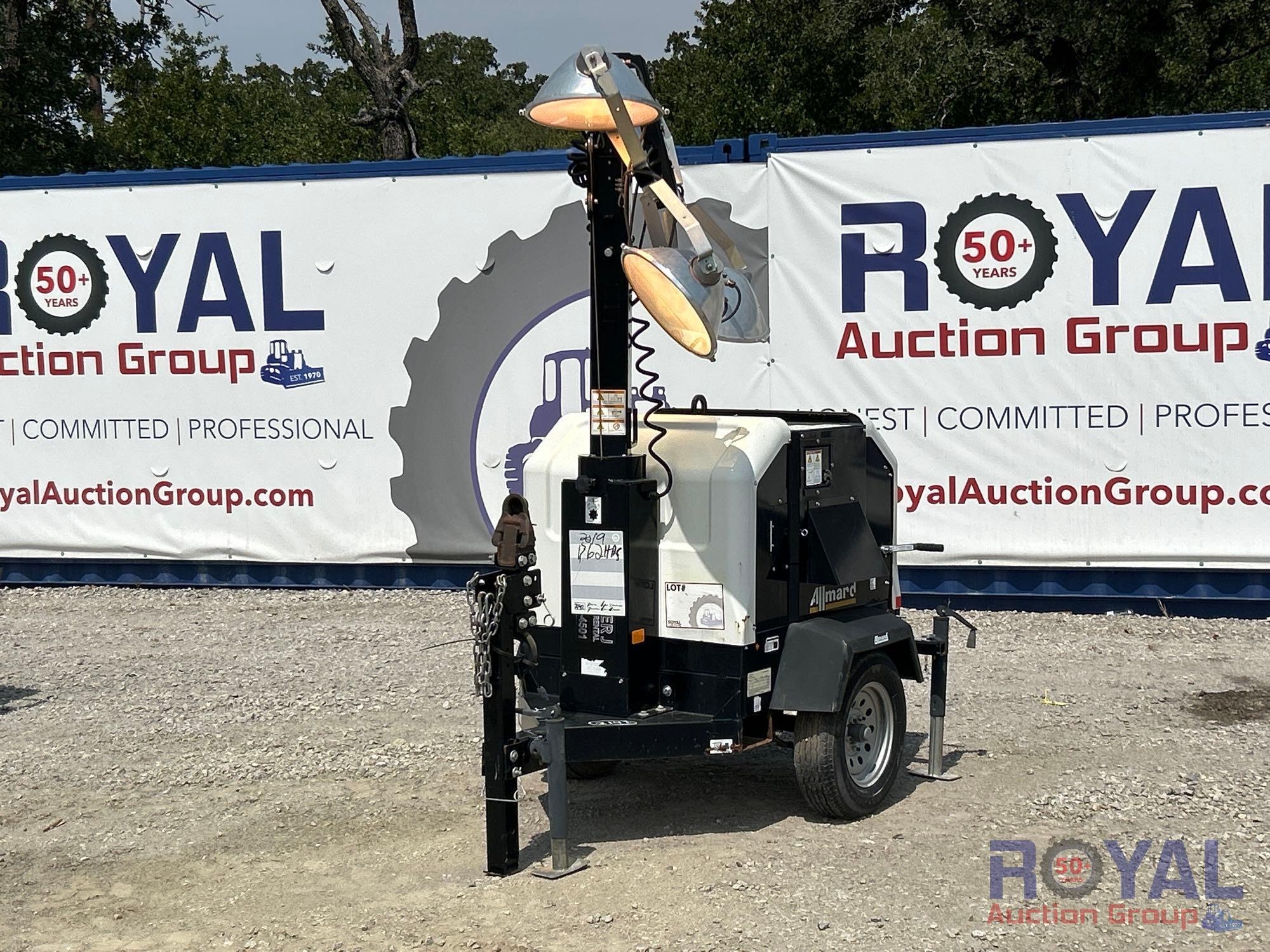 2019 Allmand Night-Lite V-Series 7 kW S/A Towable Light Tower (A52377)