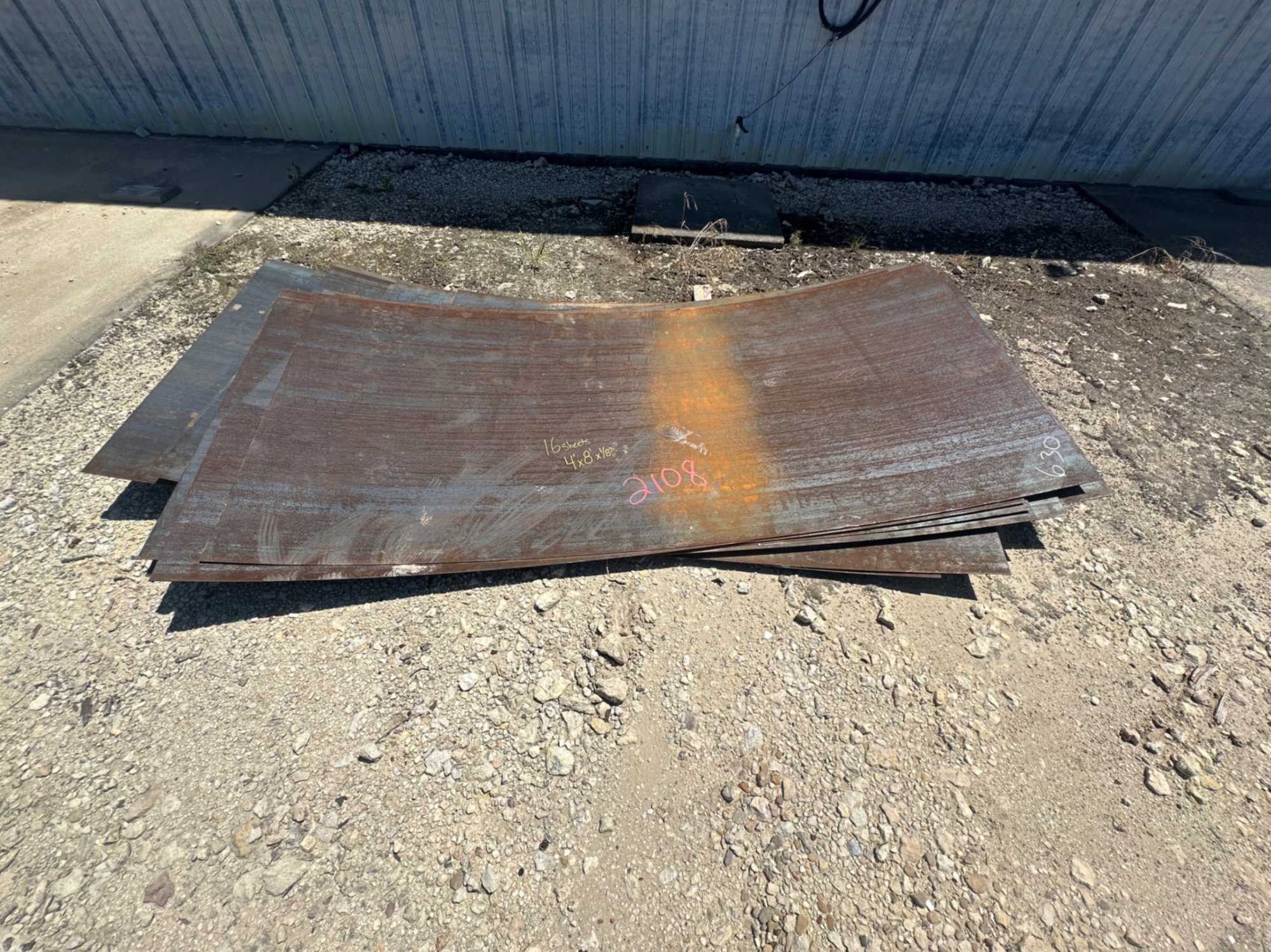 16 STEEL SHEETS CURVED (A50854)
