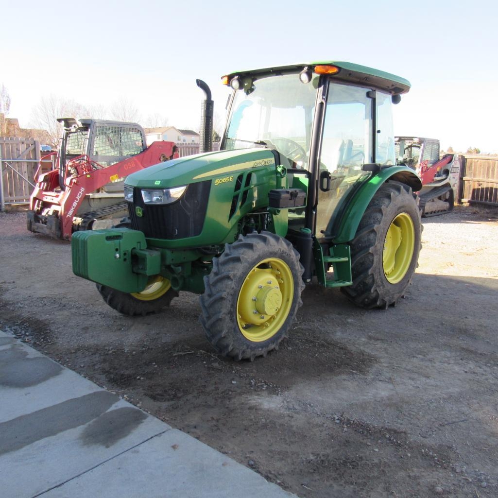 2020 John Deere 5065E 4 x 4 Tractor, S/N 1P45065EPLK406145, John Deere Diesel Engine, Cab, 3 Point (A59076)