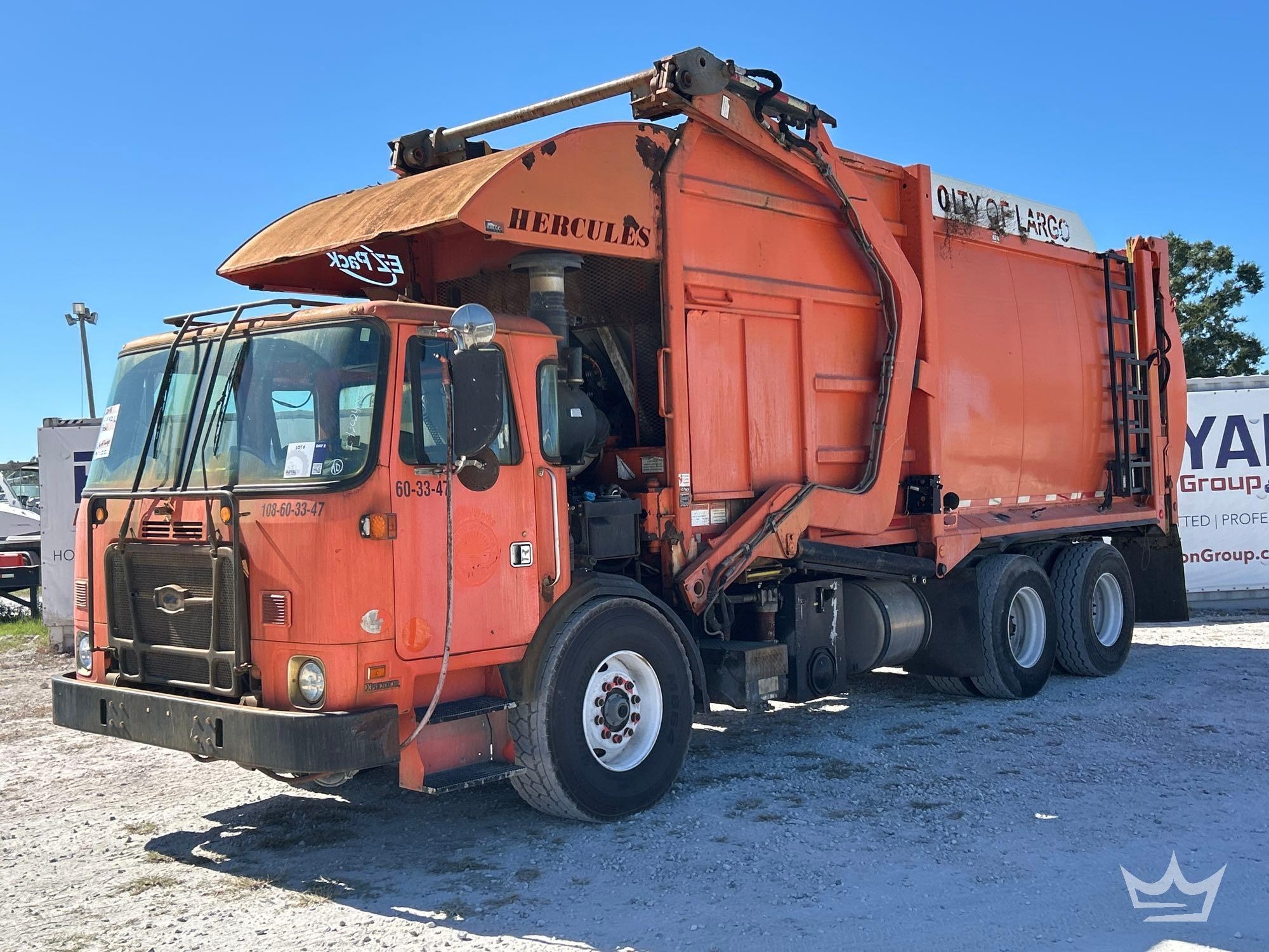 2018 Autocar ACX Xpeditor T/A EZ-Pack Hercules 40 Yard Front Loader Garbage Truck (A55852)