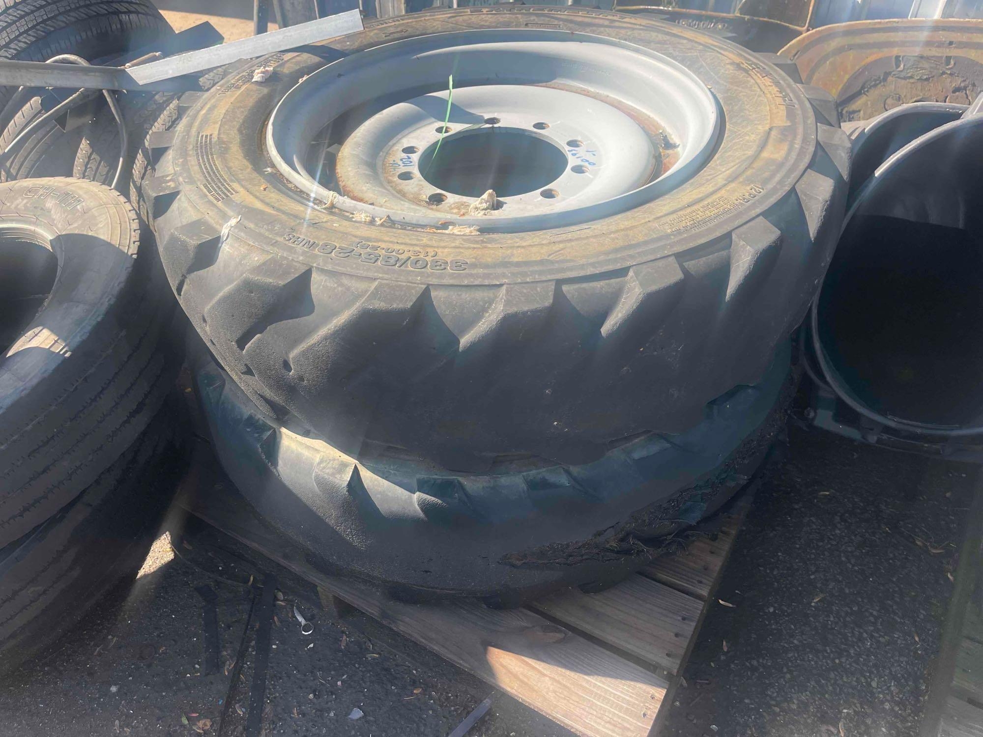 (4) Foam Filler Tires and Wheels (A44391)