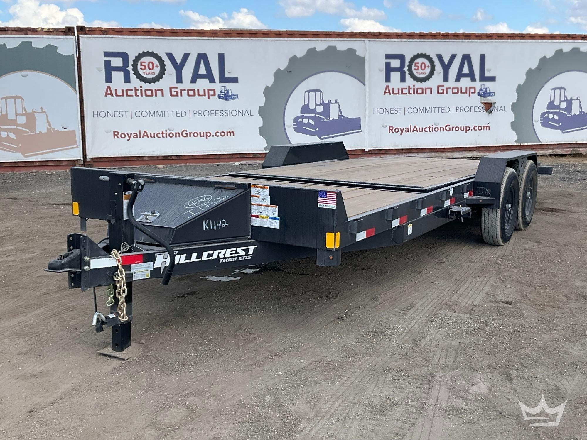 2026 Hillcrest 14166SPT 22ft. 7 Ton T/A Tilt Deck Trailer (A56858)