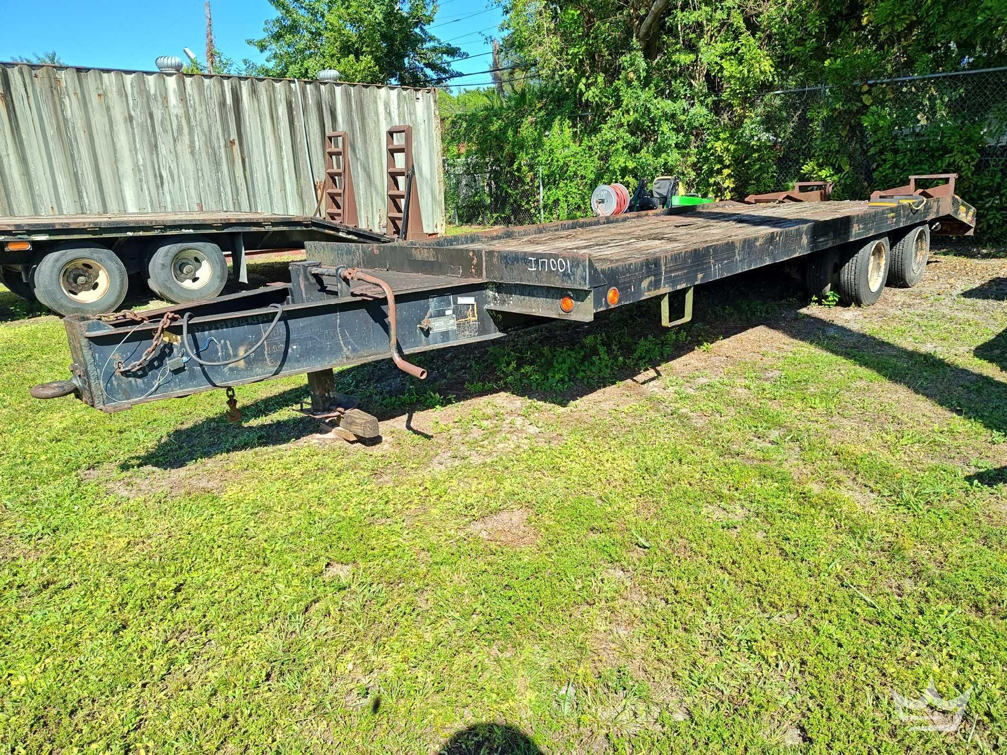 1993 20ft. Custom Deck Over 11 Ton Equipment Trailer (A56858)