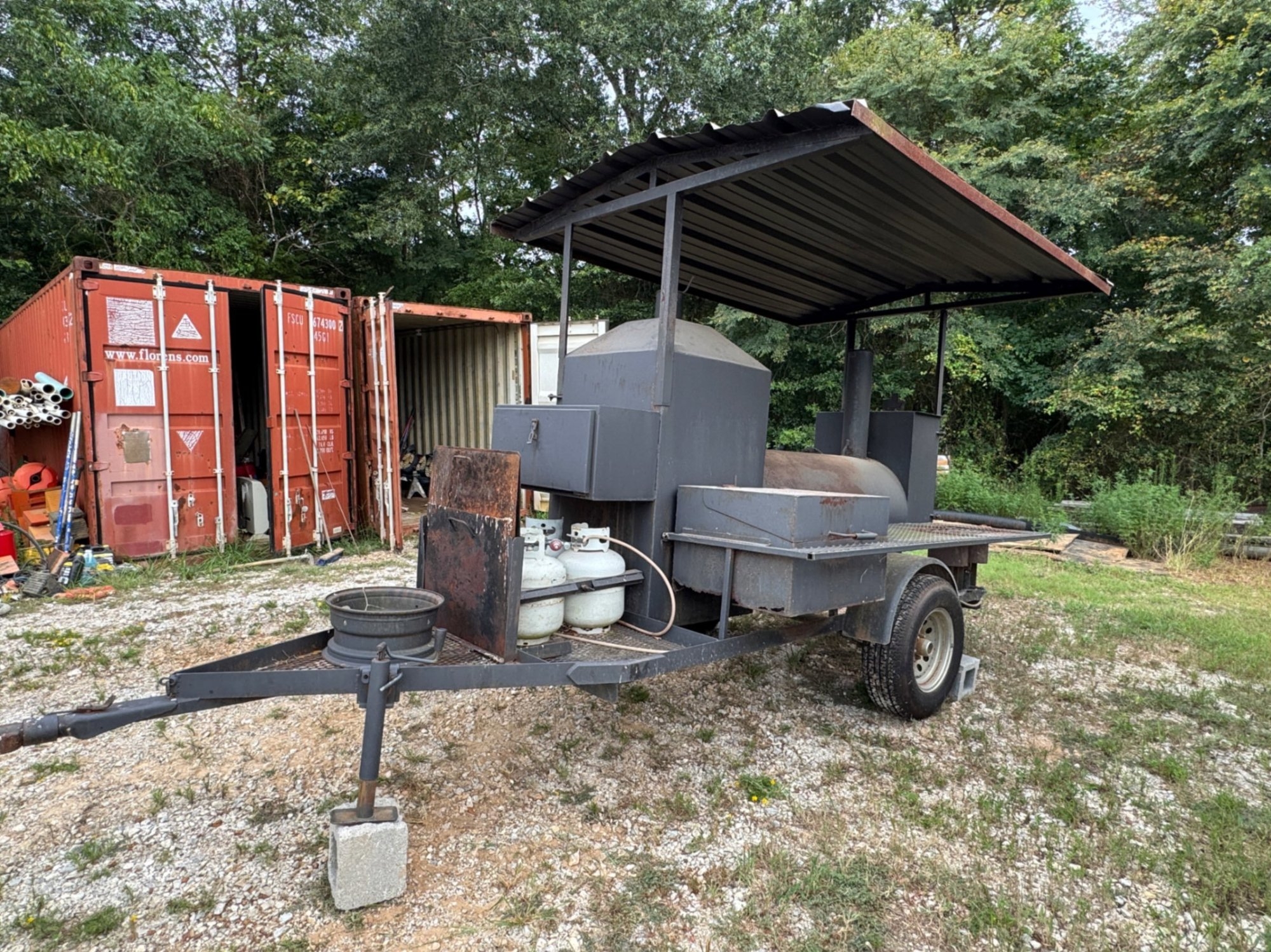 HOME MADE SMOKER / FRYER TRAILER (A52472)