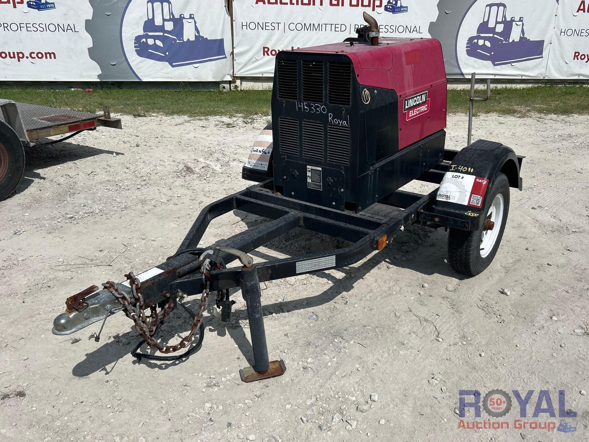 2008 Lincoln Electric Ranger 250GXT Trailer-Mounted Welder (A51691)