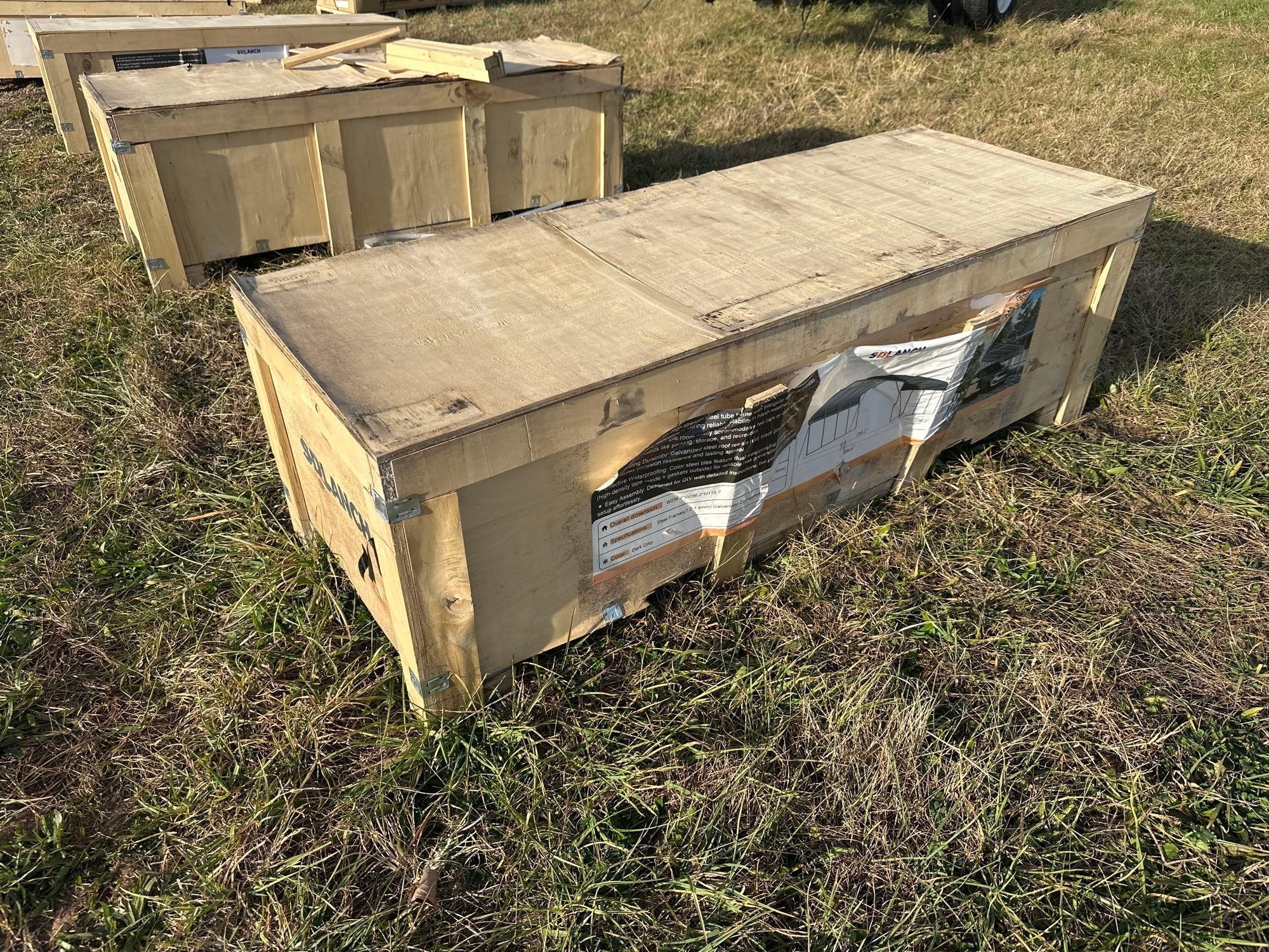 New/Unused SD Lanch 20x20 Carport (A57454)