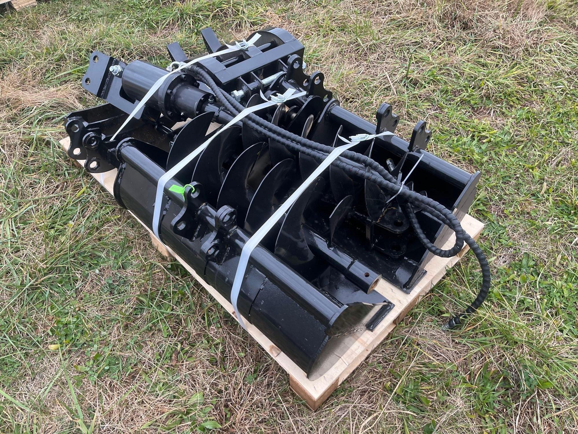 New/Unused 8 Piece CFG Industrial Mini Excavator Attachment Set (A57454)