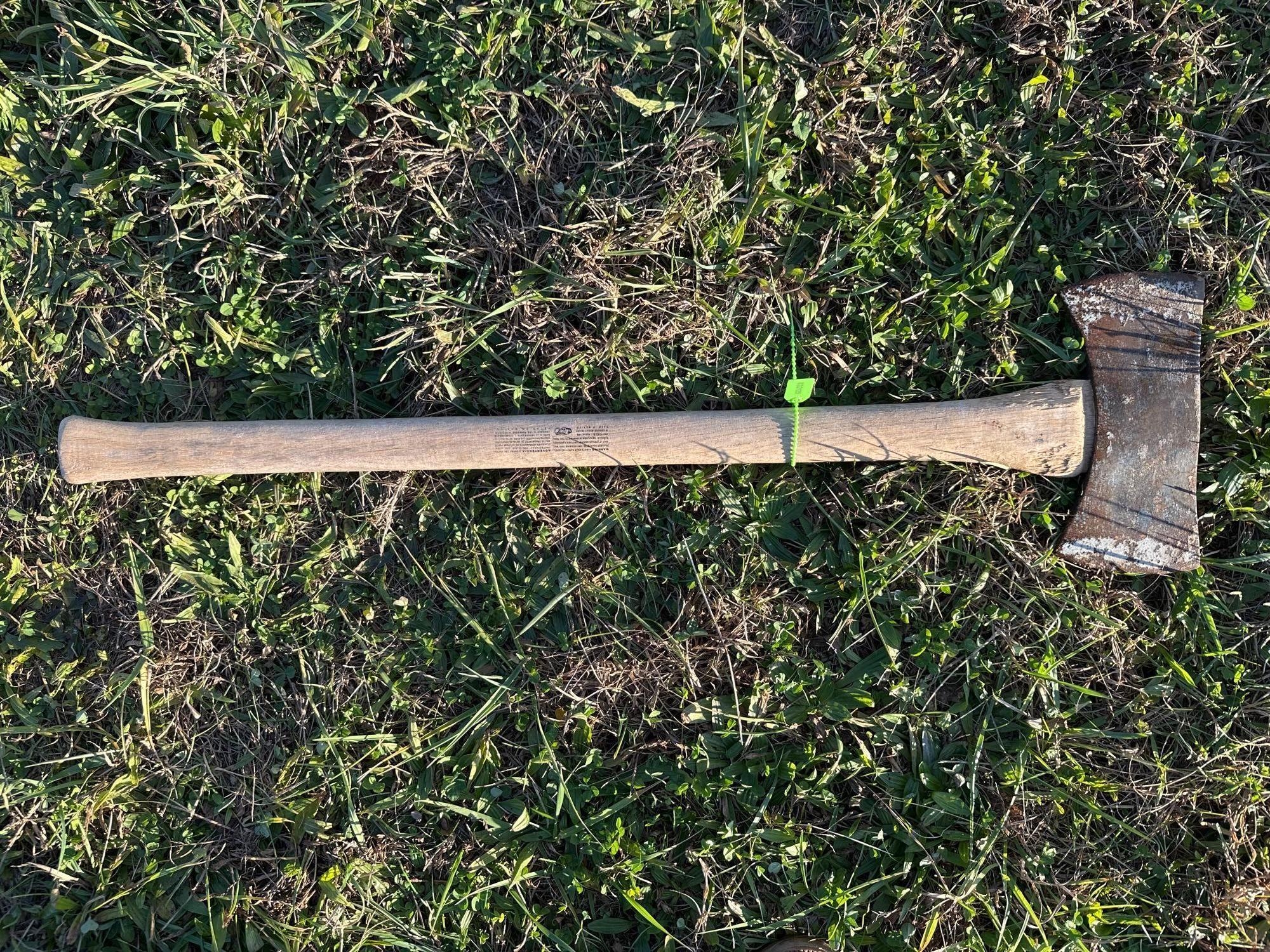 Wooden Handle Double Headed Axe (A57454)