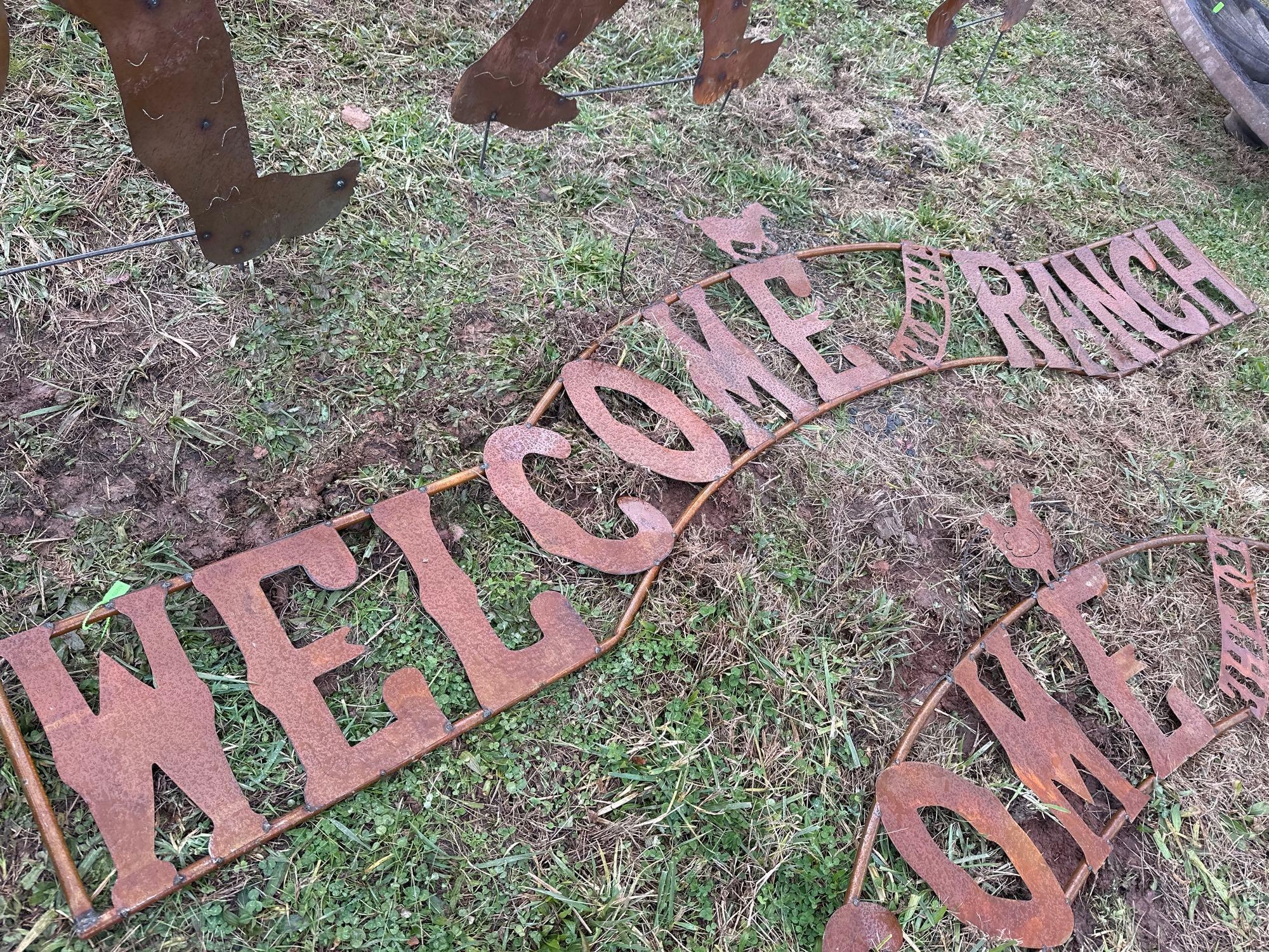 Welcome to the Ranch Metal Sign (A57454)