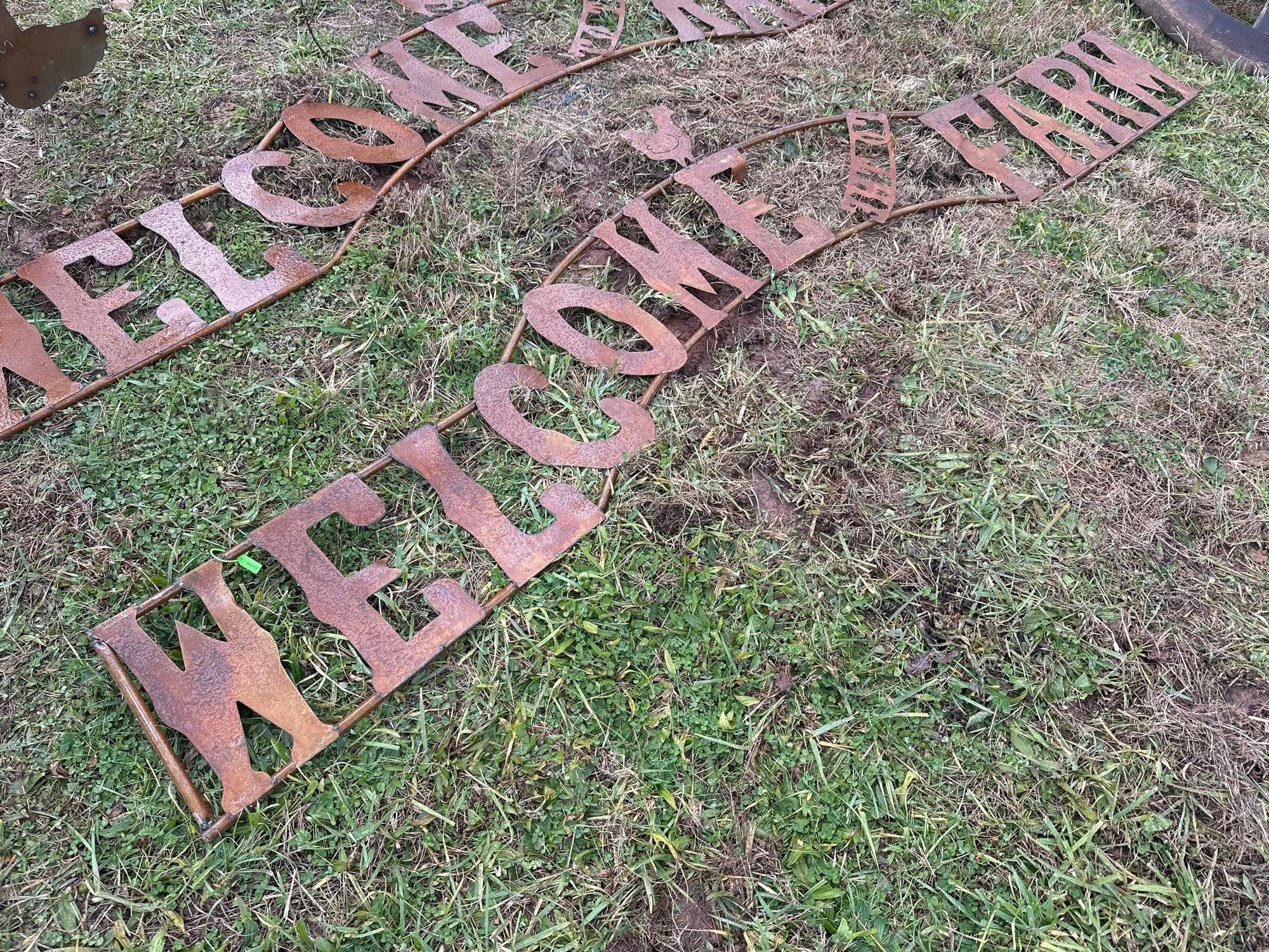 Welcome to the Farm Metal Sign (A57454)