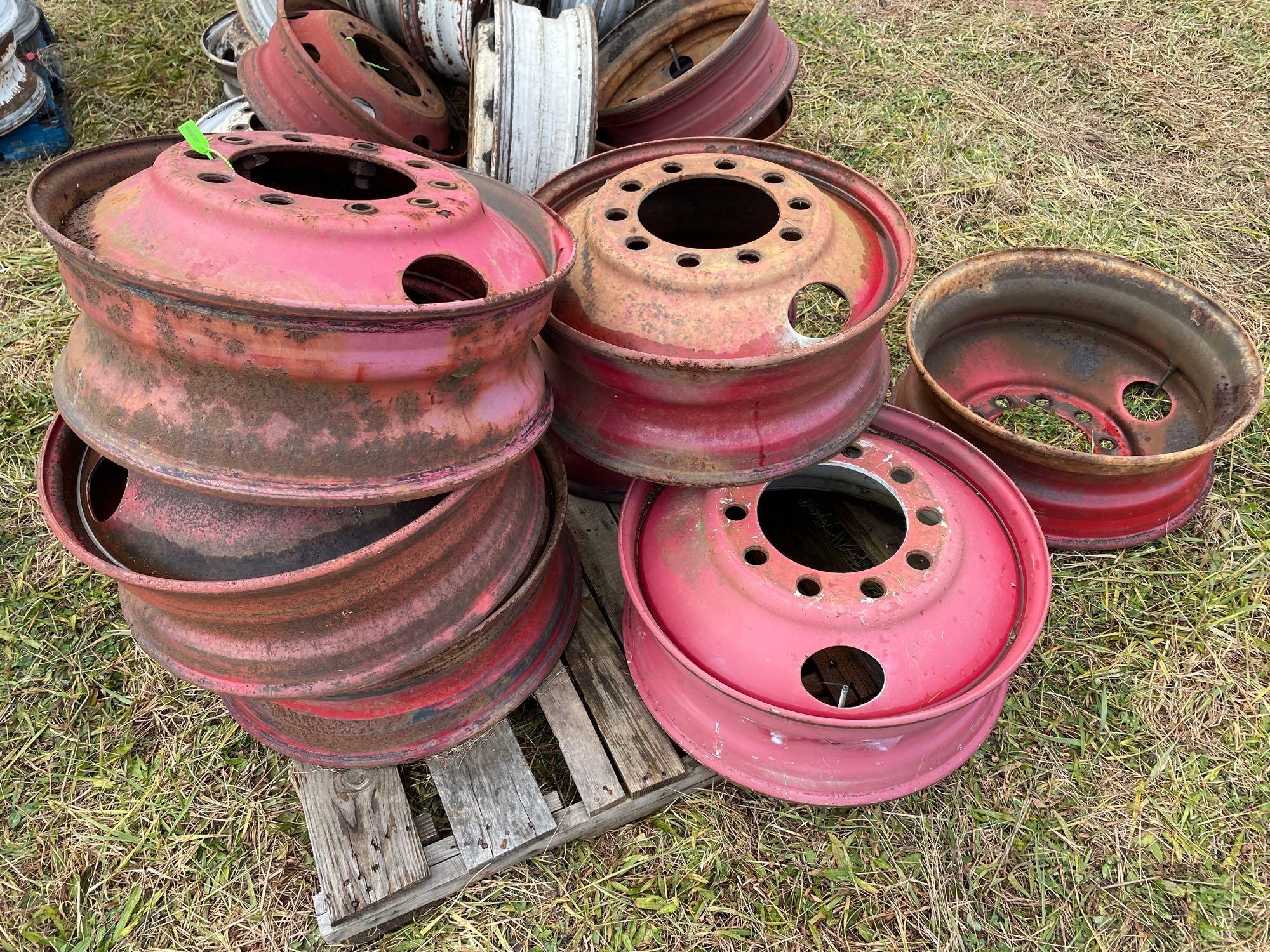 (7) Ten Hole 25 Inch Steel Rims (A57454)