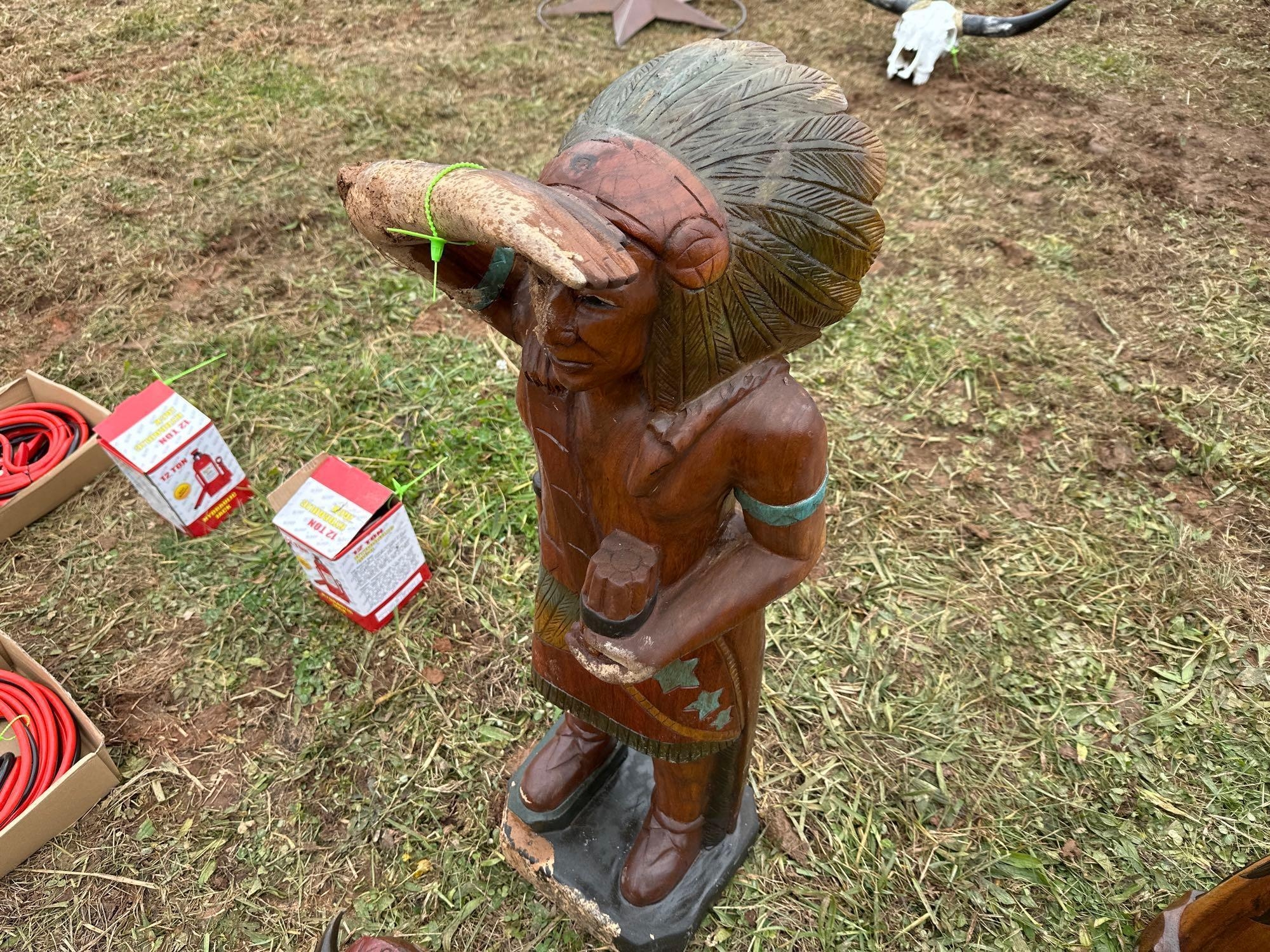 3ft Teakwood Indian (A57454)