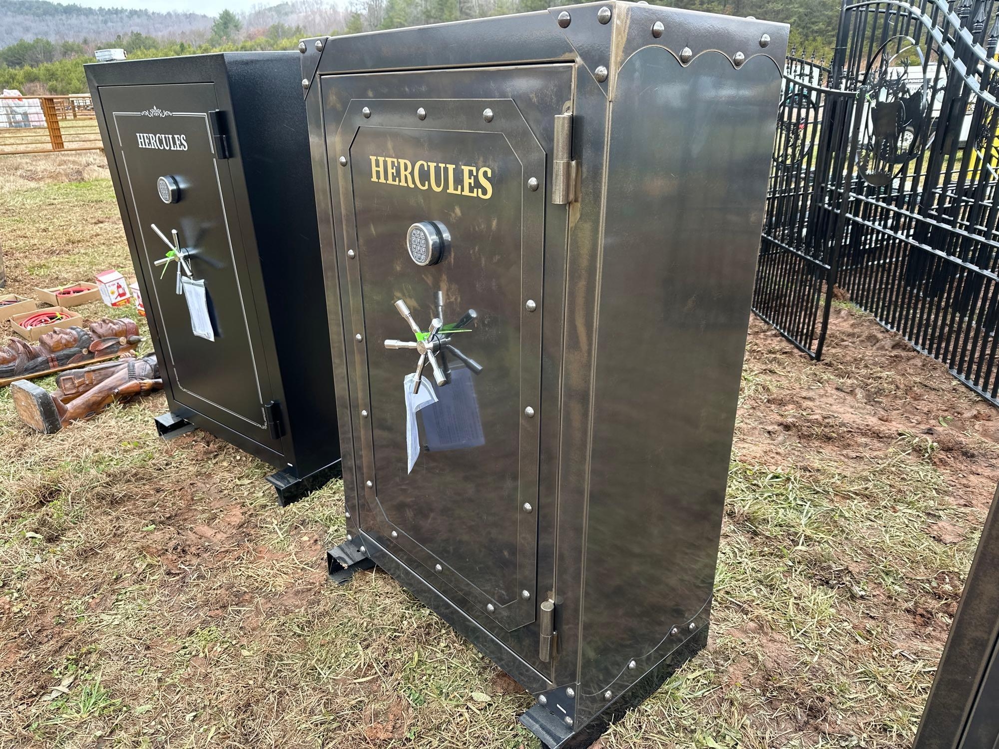 Hercules Rustic Gun Cabinet Holds 40 Guns (A57454)