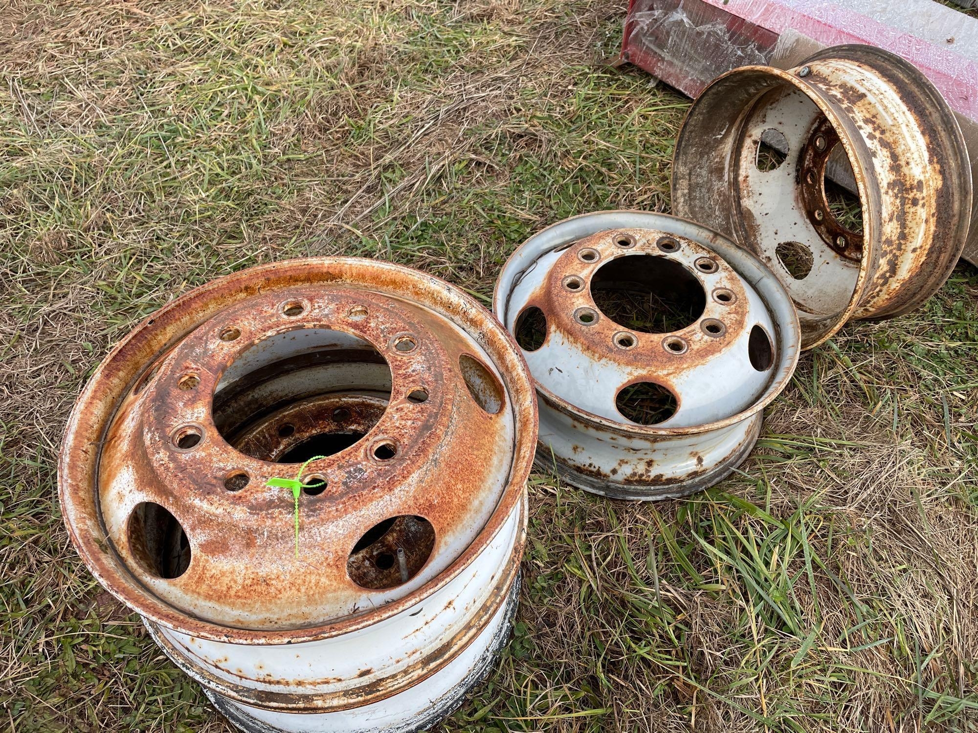 (4) Ten Hole 23 Inch Steel Rims (A57454)