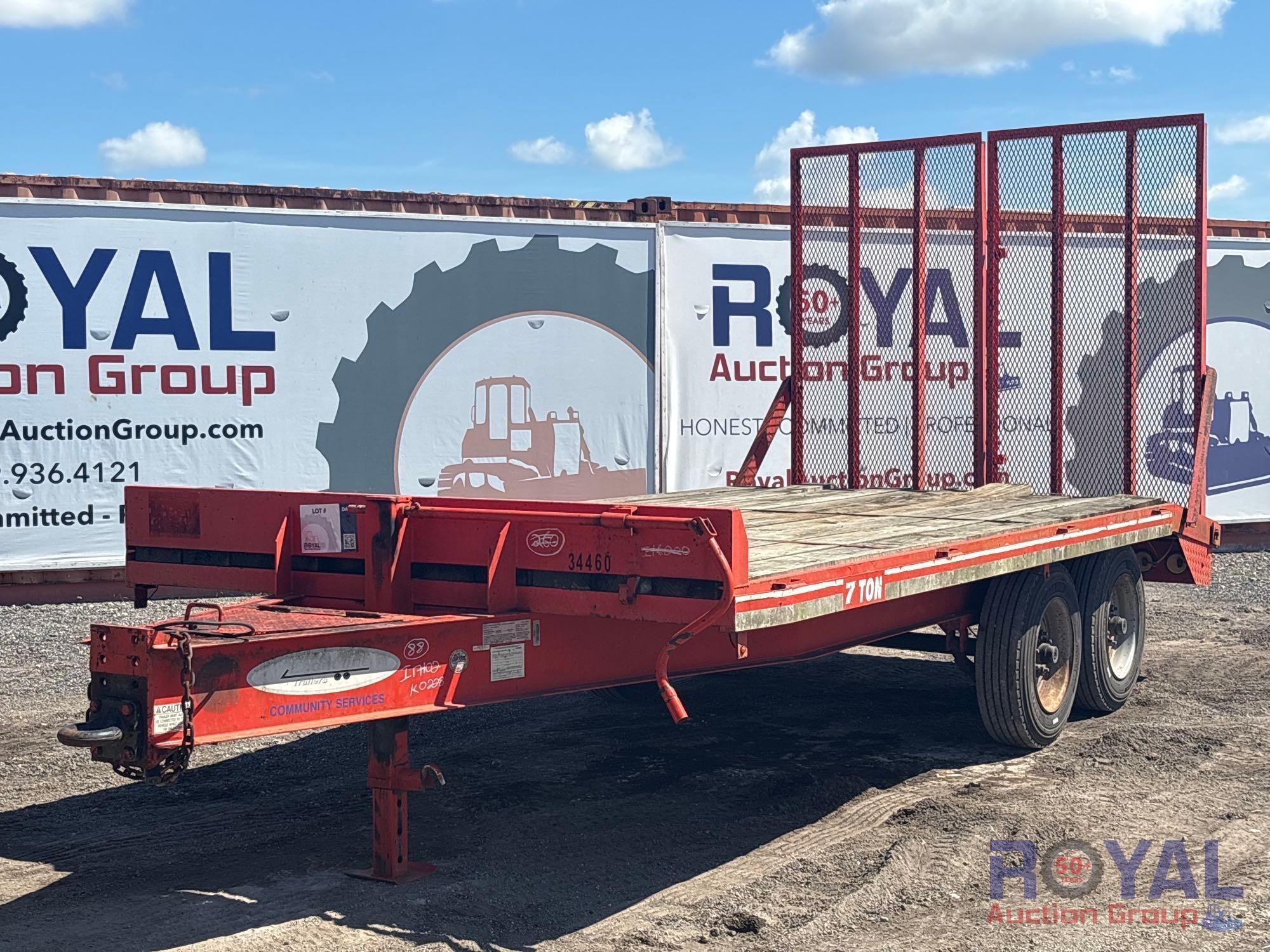 2015 Ecoline 7 Ton T/A Equipment Trailer (A50323)