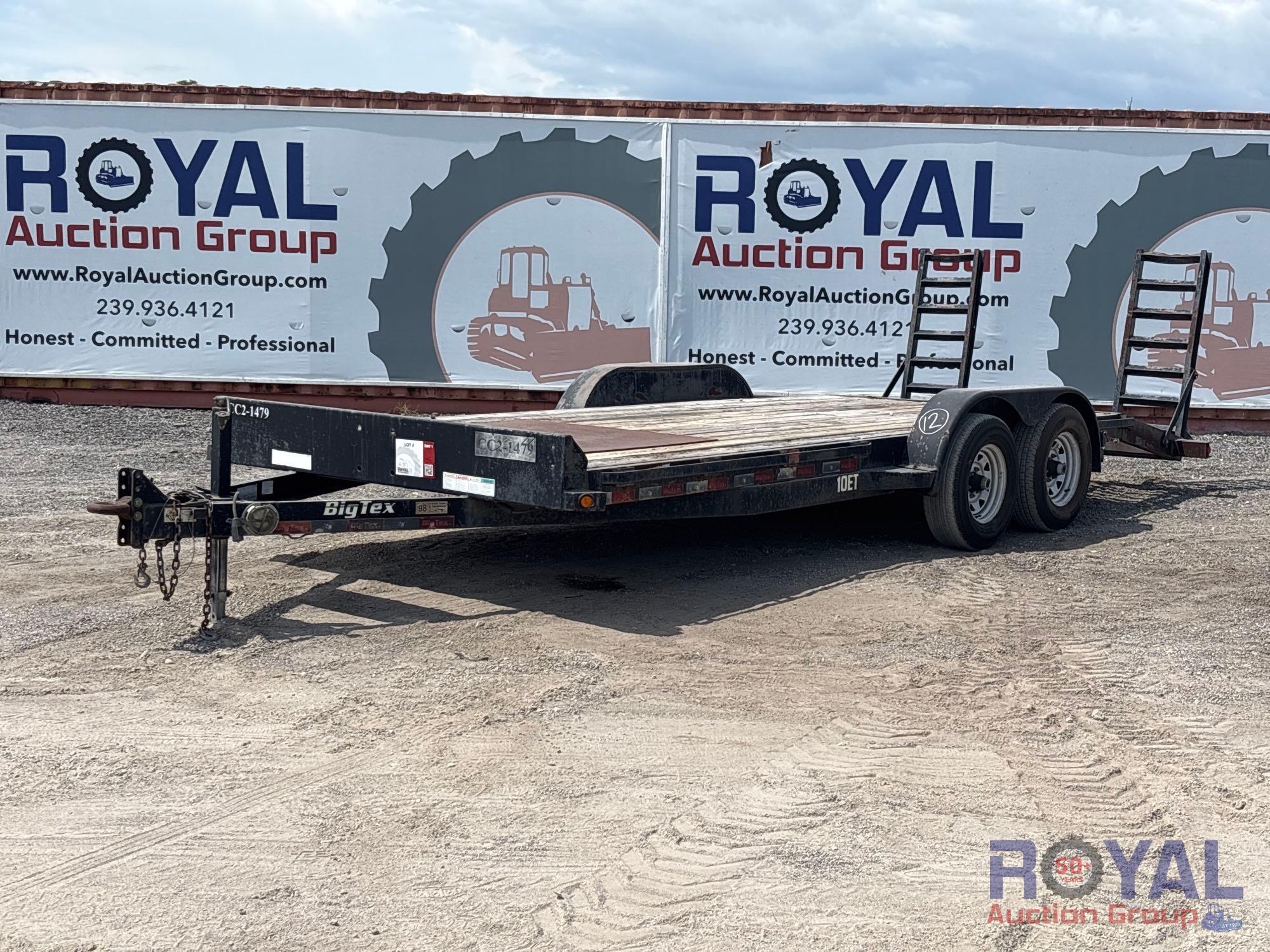 2017 Big Tex 10ET T/A Flatbed Equipment Trailer (A50323)