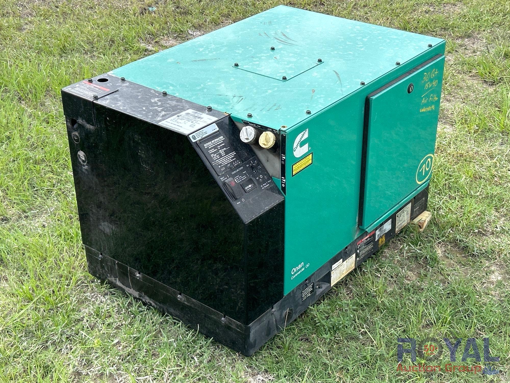 2019 Cummins 7.5HDKAT 7.5kVA Portable Diesel Generator (A51691)