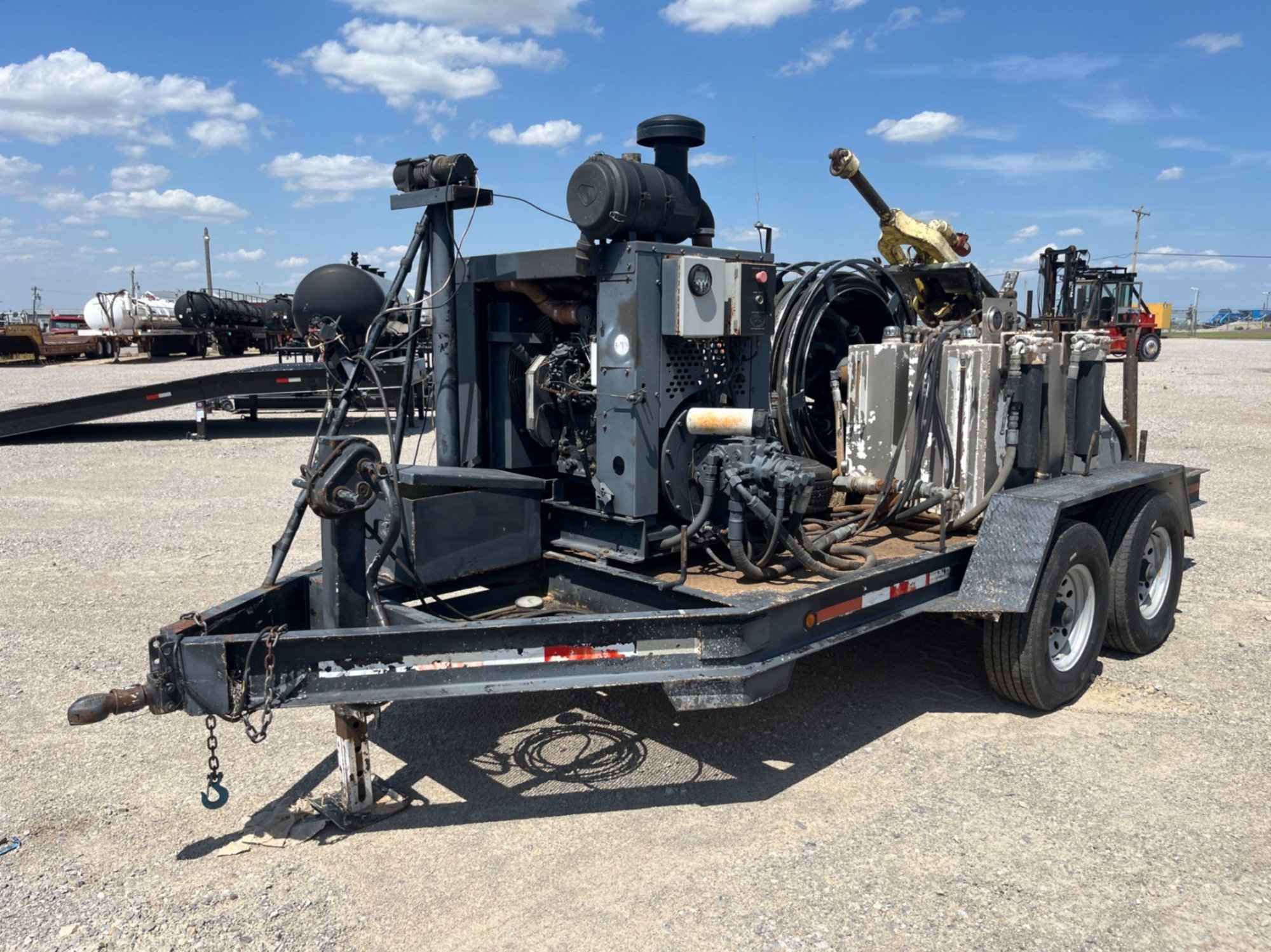 2010 SHOPBUILT POWER SWIVEL TRAILER (A50854)