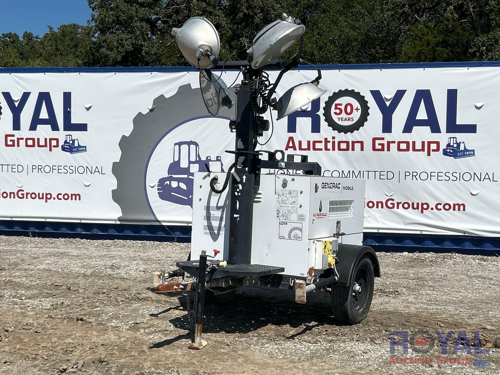 Generac S/A Towable Light Tower. (A52377)