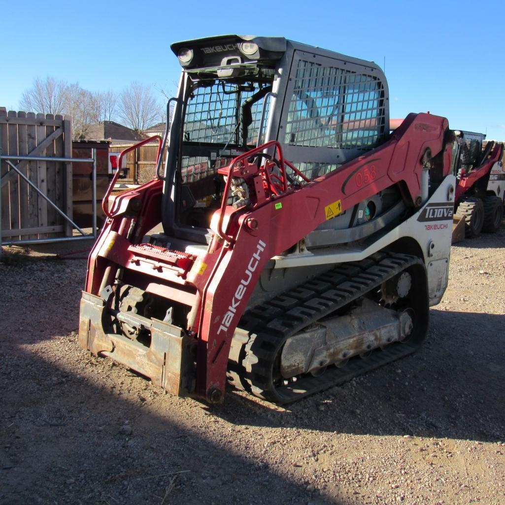 Takeuchi TL10V2 Skid Steer, S/N 410002082, Kubota Diesel Engine, Joy Stick Operating Controls, (A59076)