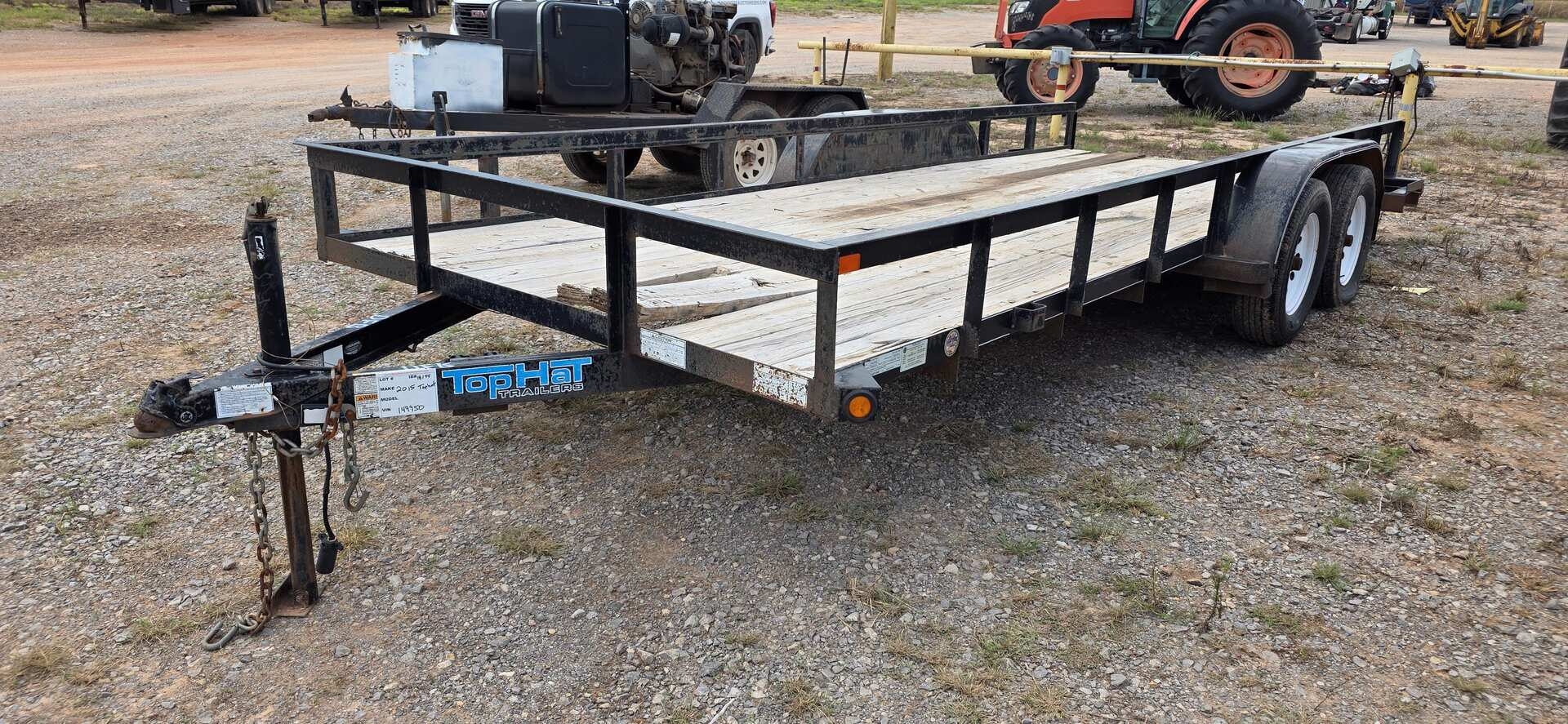 2015 TOP HAT TRAILER 18 FOOT UTILITY TRAILER (A53843)