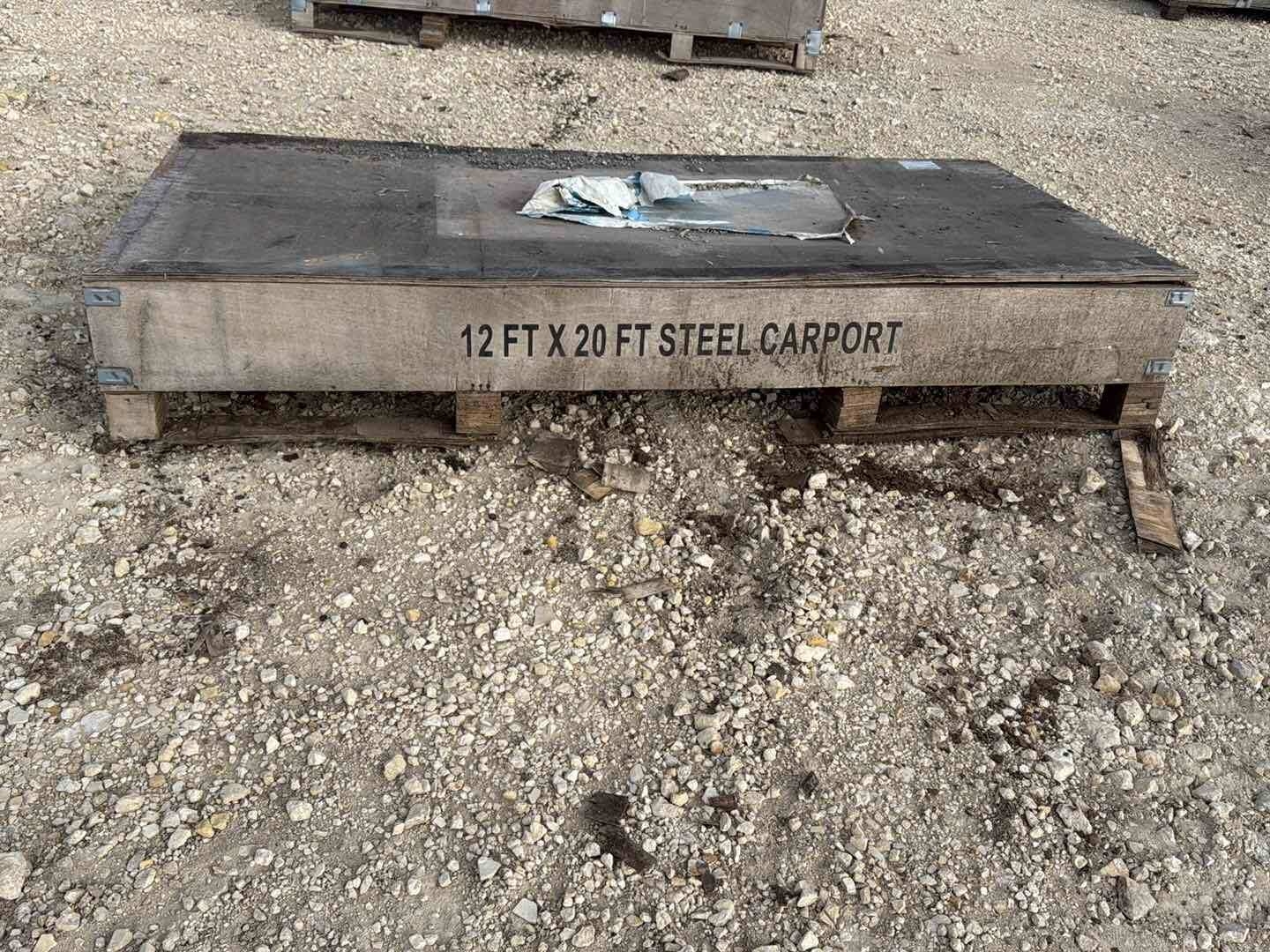 12FT X 20FT STEEL CARPORT (A58214)