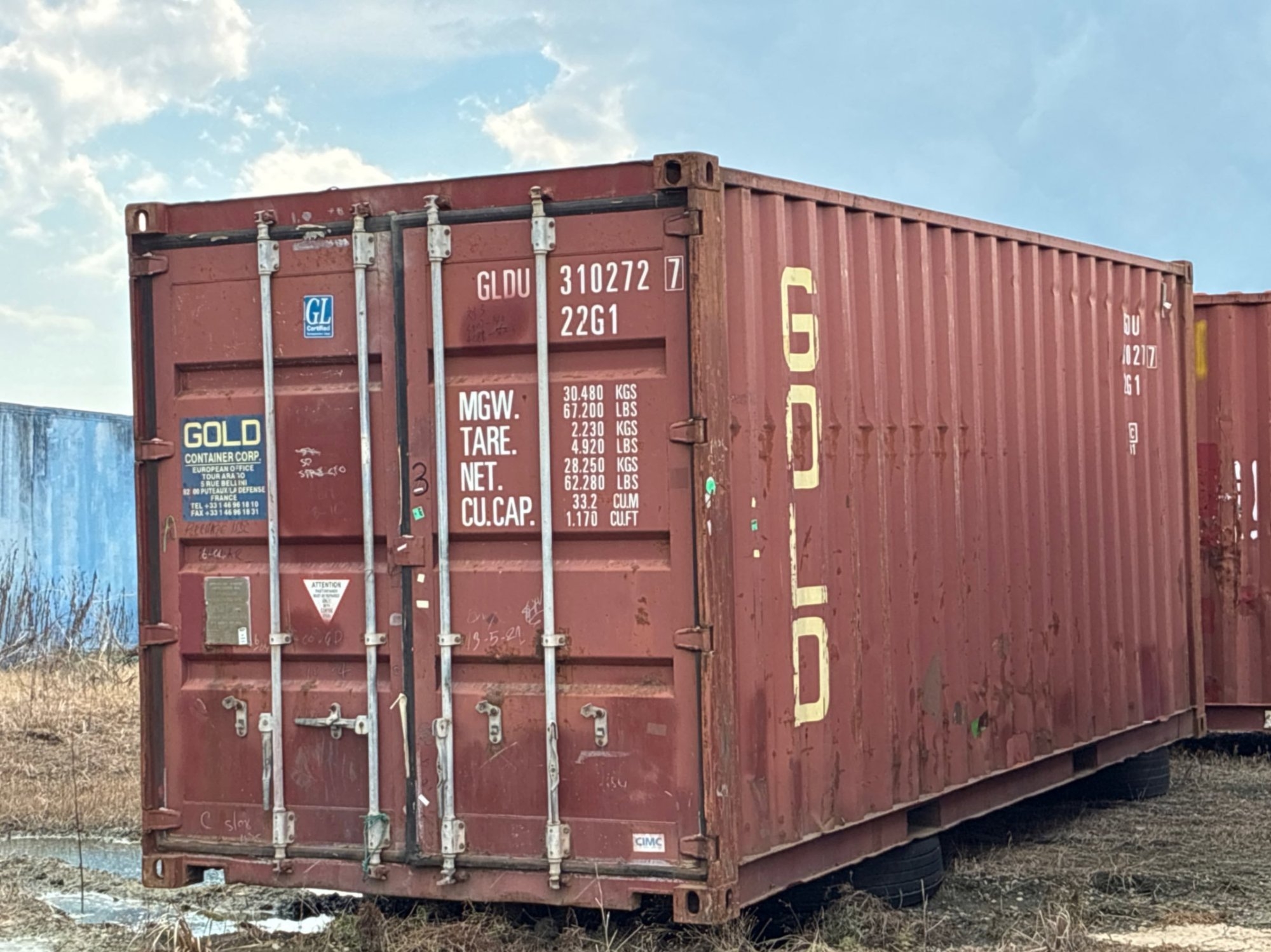 20X8 SHIPPING CONTAINER (A52472)