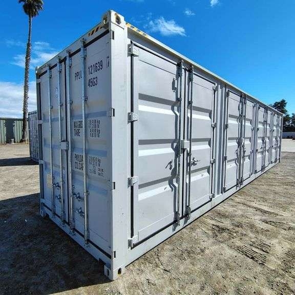 2025 40ft. High Cube Shipping Container w/ 1 End Door & 4 Side Doors (Est. Retail Value ($12,000)... (A59225)