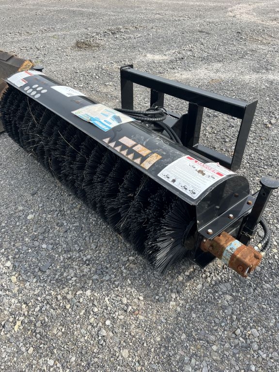 Agrotk 72" Skid Steer Broom, New  (A52384)