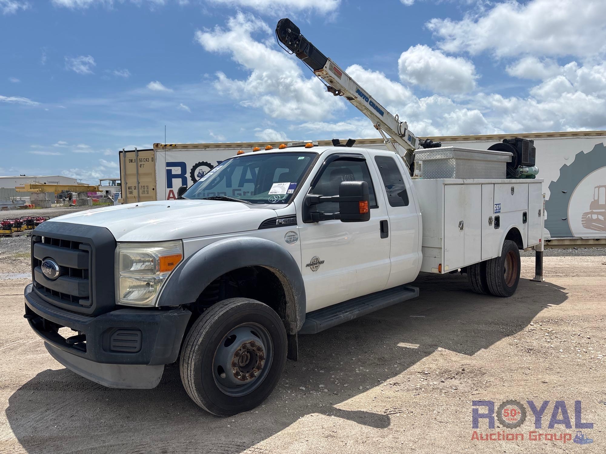 2014 Ford F550 Crane Truck (A50323)