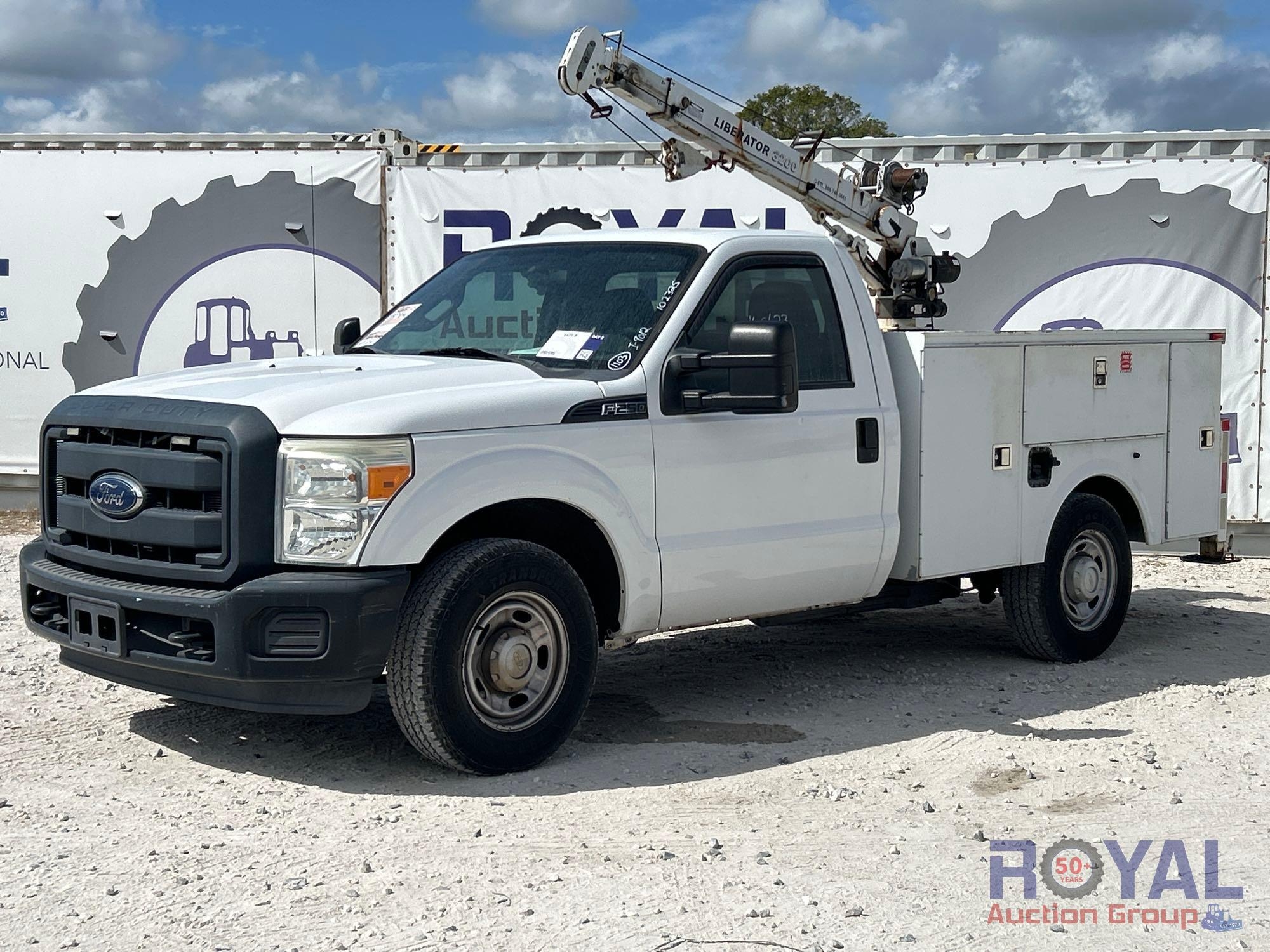 2015 Ford F-250 Liberator 3200 1.5 Ton Crane Service Truck (A55852)