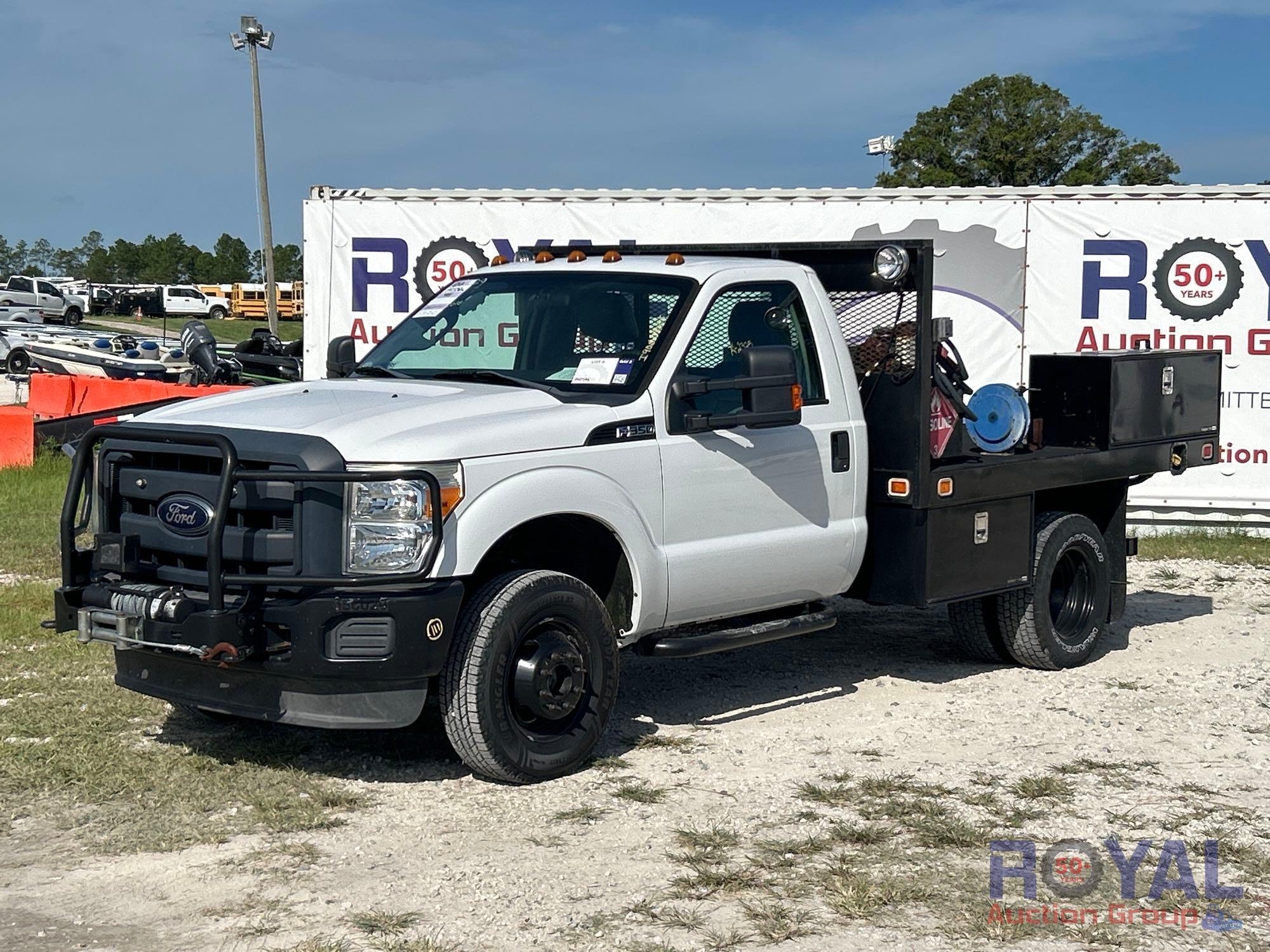2012 Ford F-350 4x4 Knapheide Flatbed Truck (A51691)