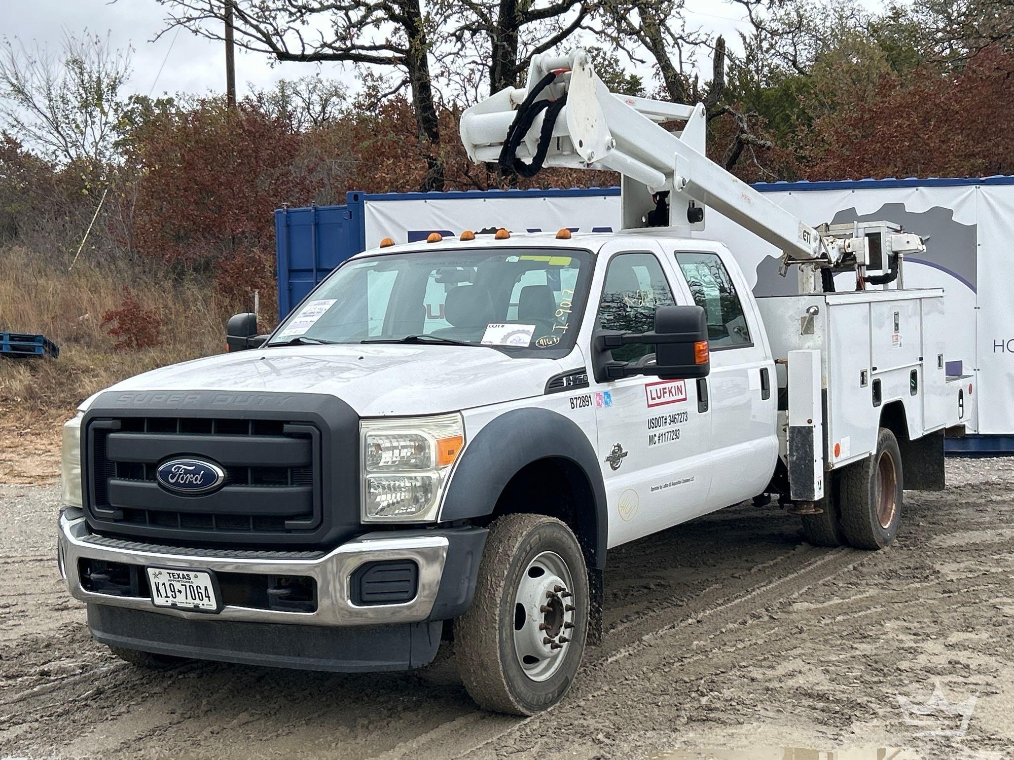 2015 Ford F-550 Crew Cab ETI ETC35SNT 35ft Bucket Truck (A55973)