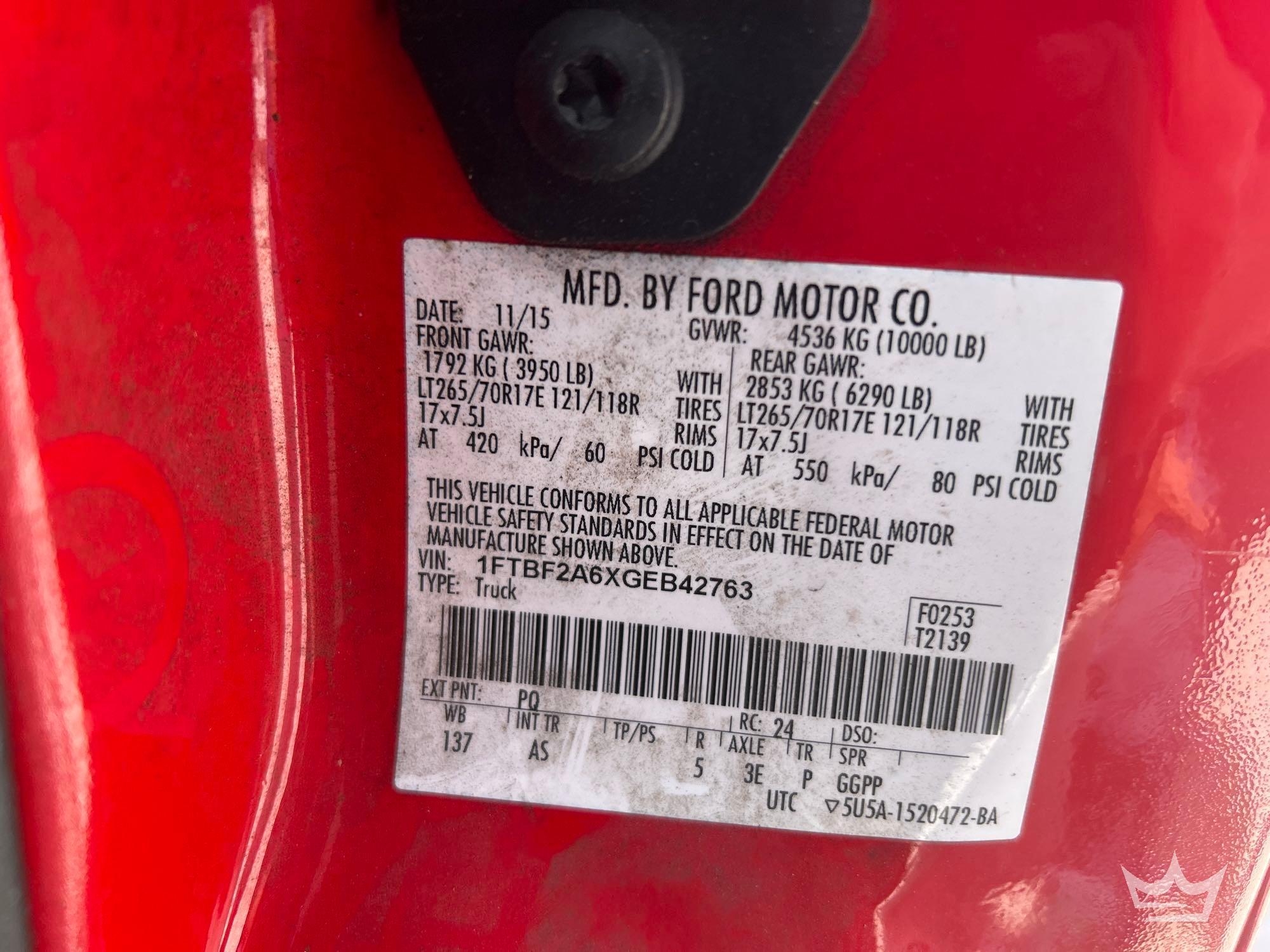 2016 Ford F-250 Knapheide Service Truck (A56858)