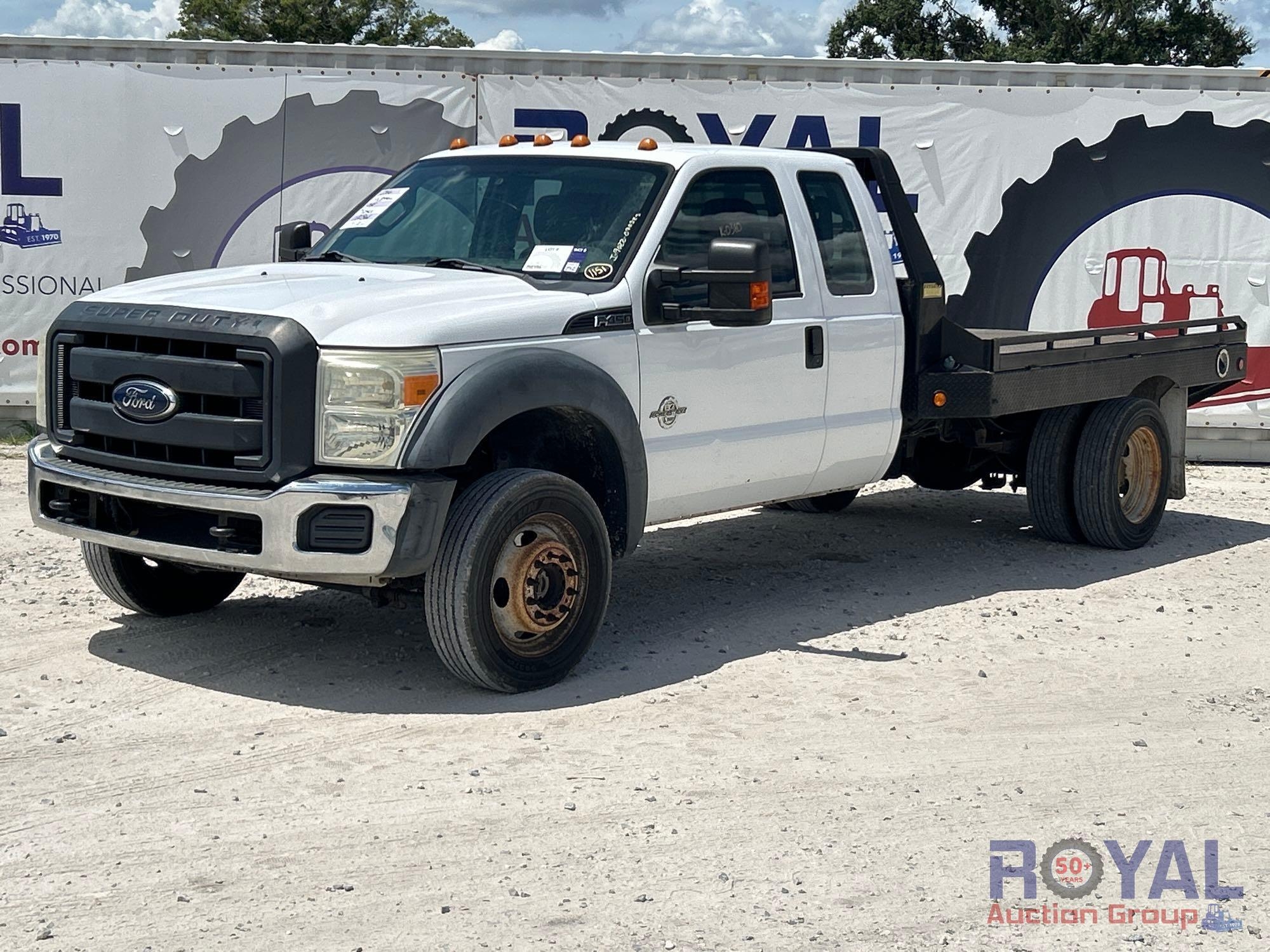 2016 Ford F-450 Ext. Cab 4x4 10FT Flatbed Truck (A51692)
