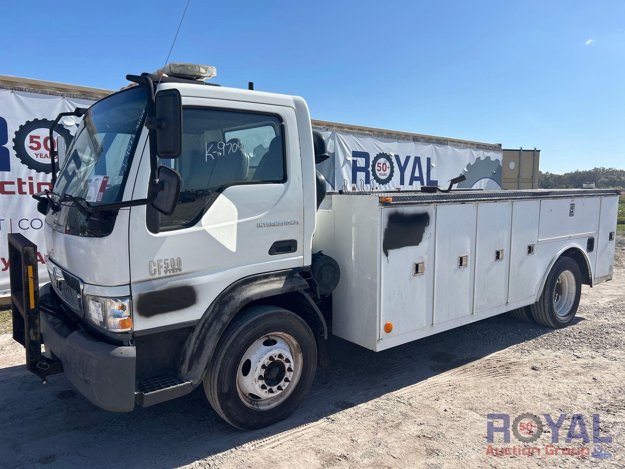 2008 International CF500 Electric Lift Service Truck (A44571)