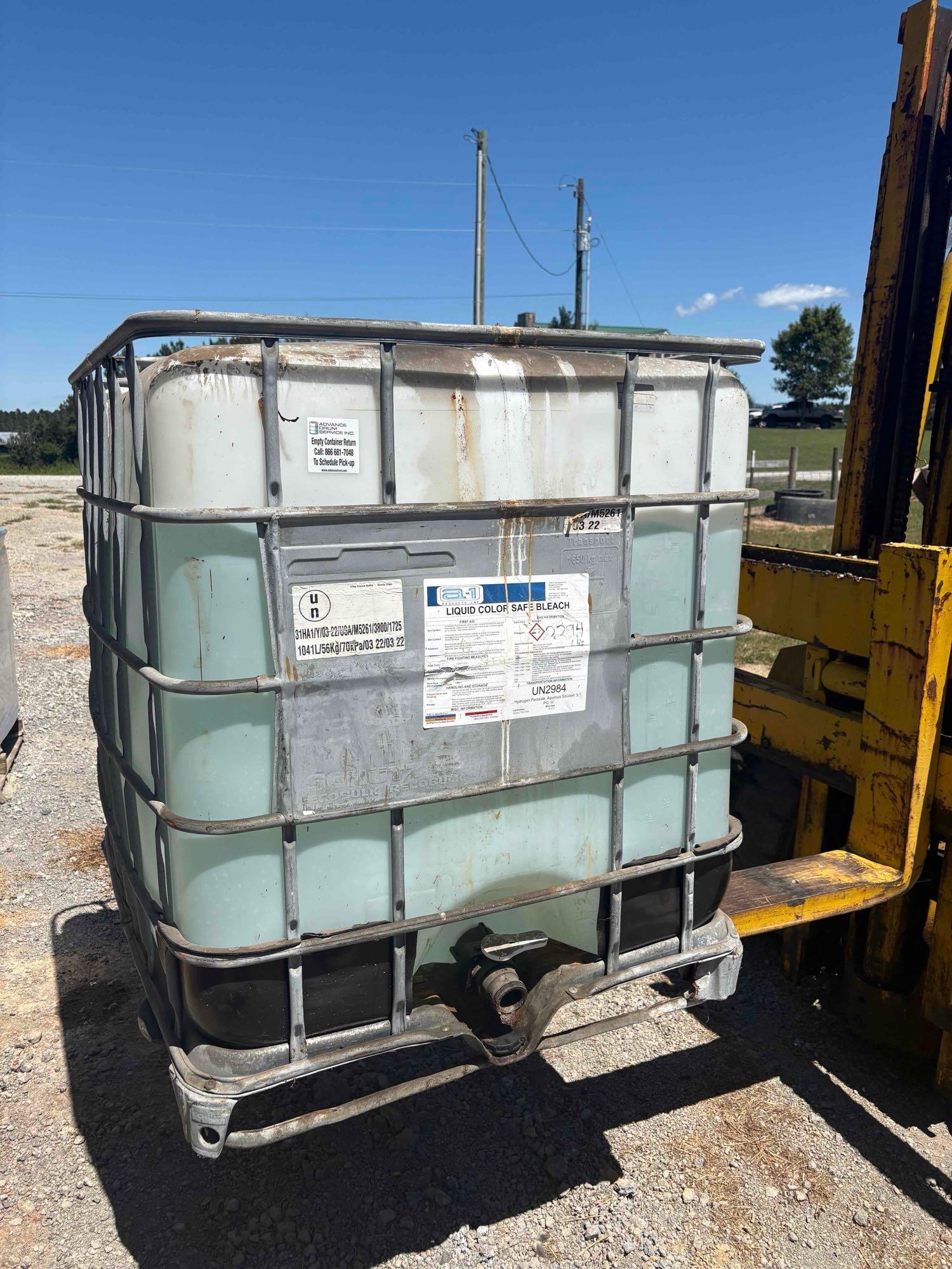 (1) 225 Gallons of Bleach (A51573)
