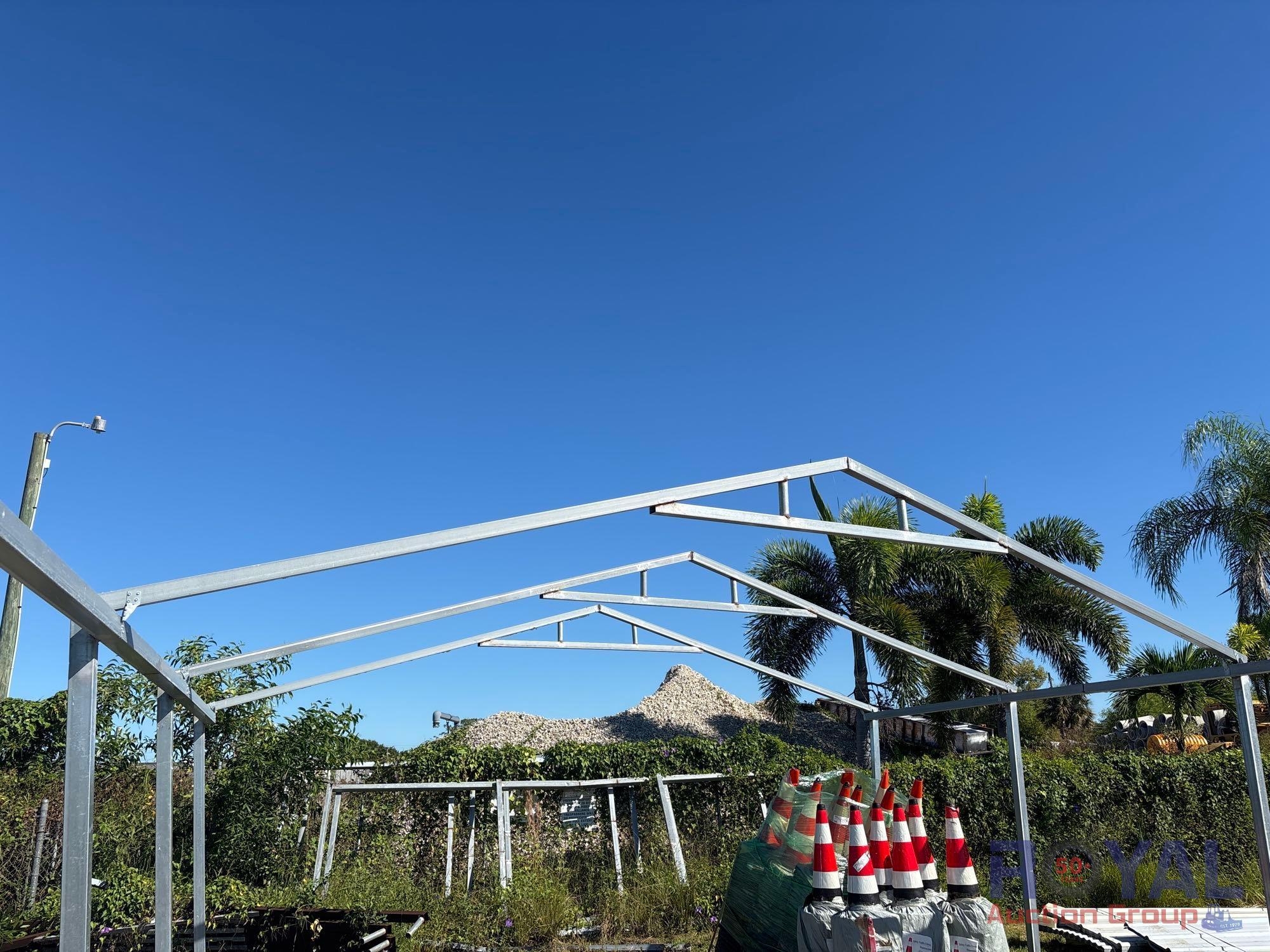 Enclosed Carport/Shed Frame (A53425)