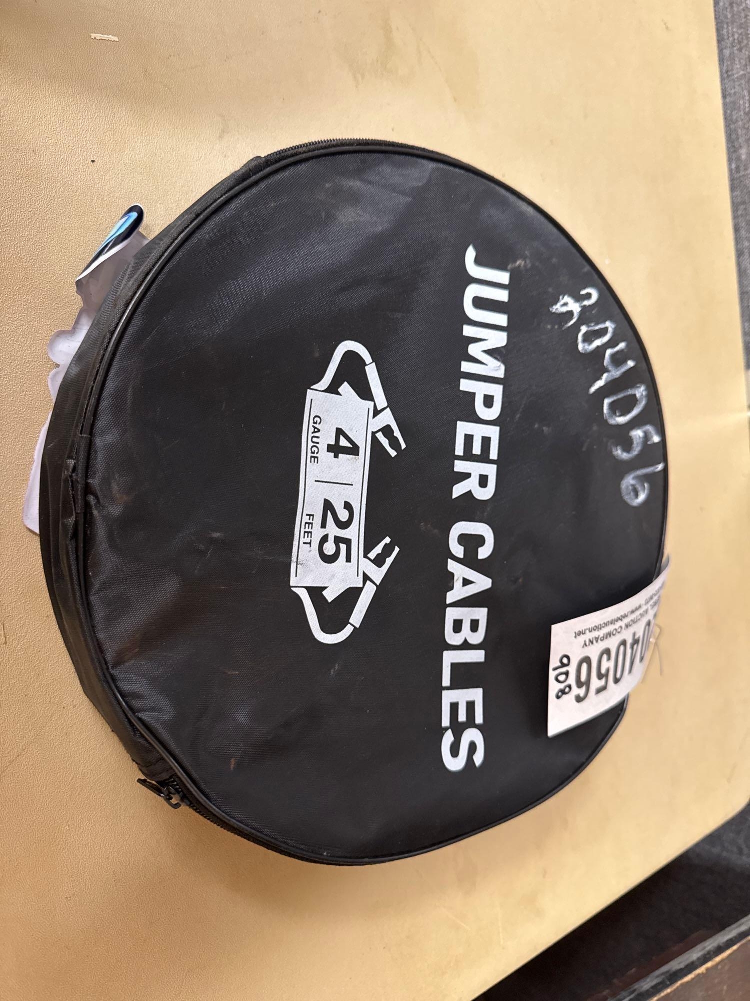 UNUSED SET OF FUTURE 25', 4 GARAGE JUMPER CABLES (A57192)