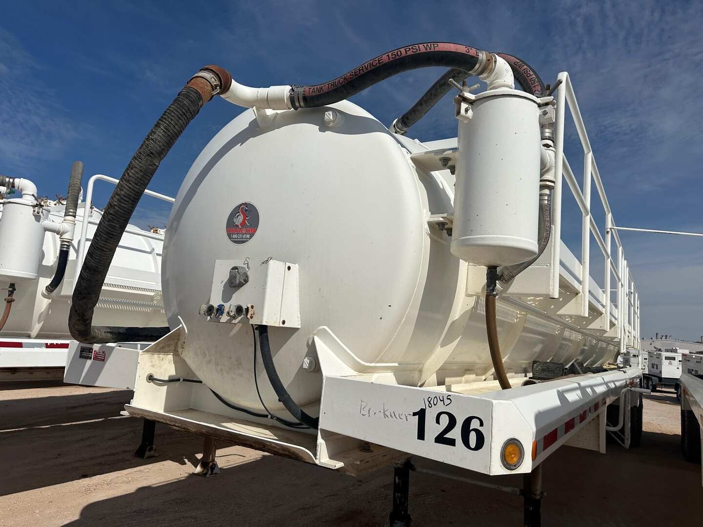 2022 DRAGON 130BBL VACUUM TRAILER (A53843)