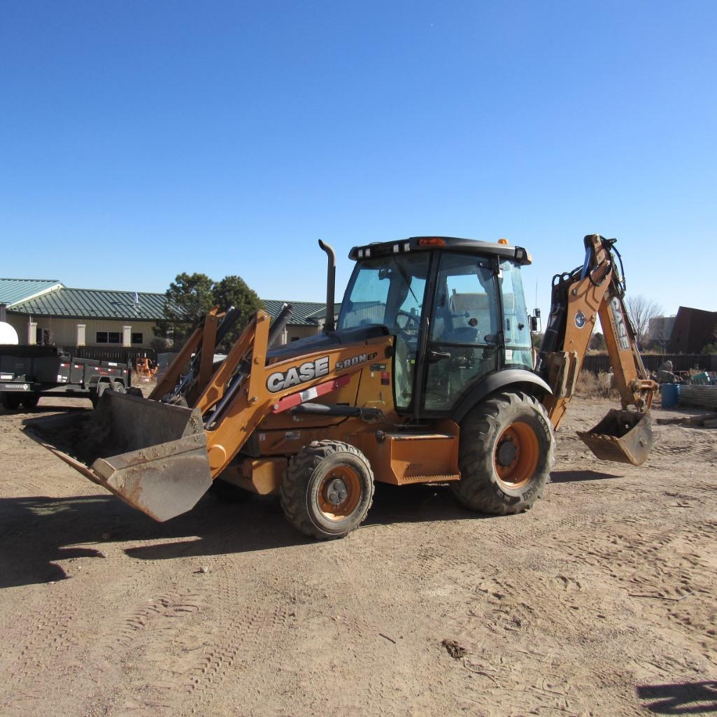 2016 Case 580N EP Backhoe, S/N JJGN58EPLGC729072, Diesel Engine, 4 x 4, 80" Front GP Bucket, 22" (A59076)