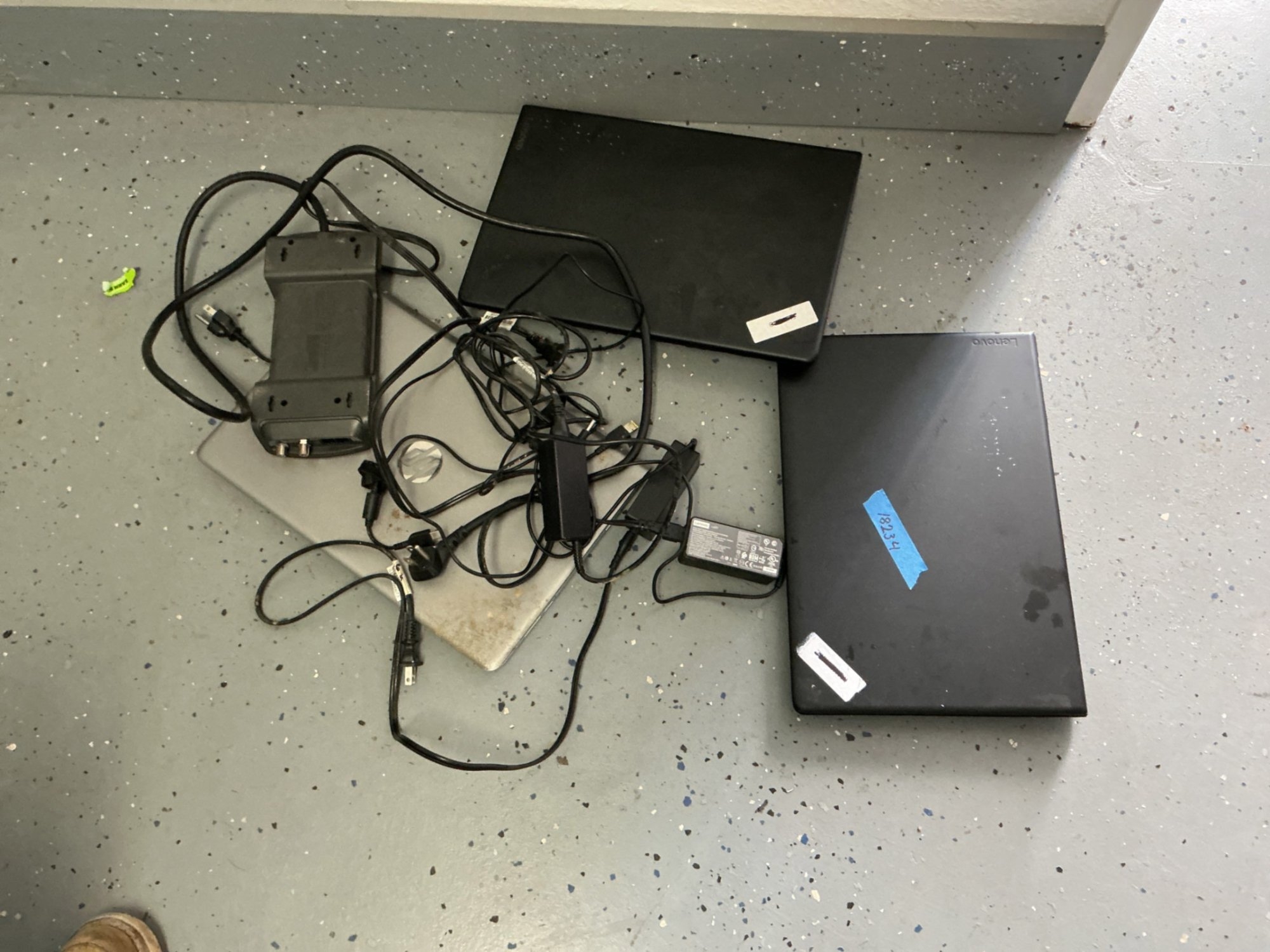 LAPTOPS AND ASSORTED POWER CORDS (A53843)