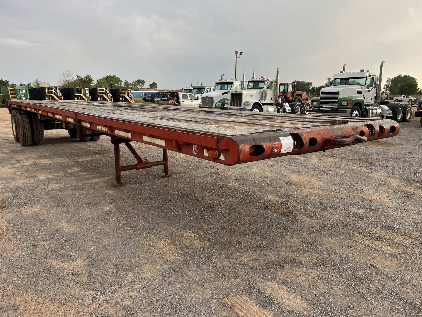 1981 LUFKIN FLATBED WINCH TRAILER (A53843)