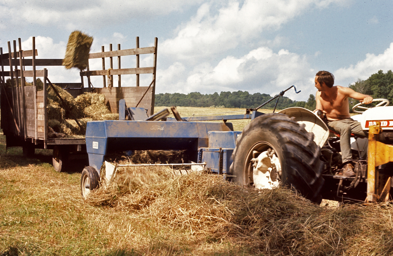 Alex bailing hay 1972.jpg
