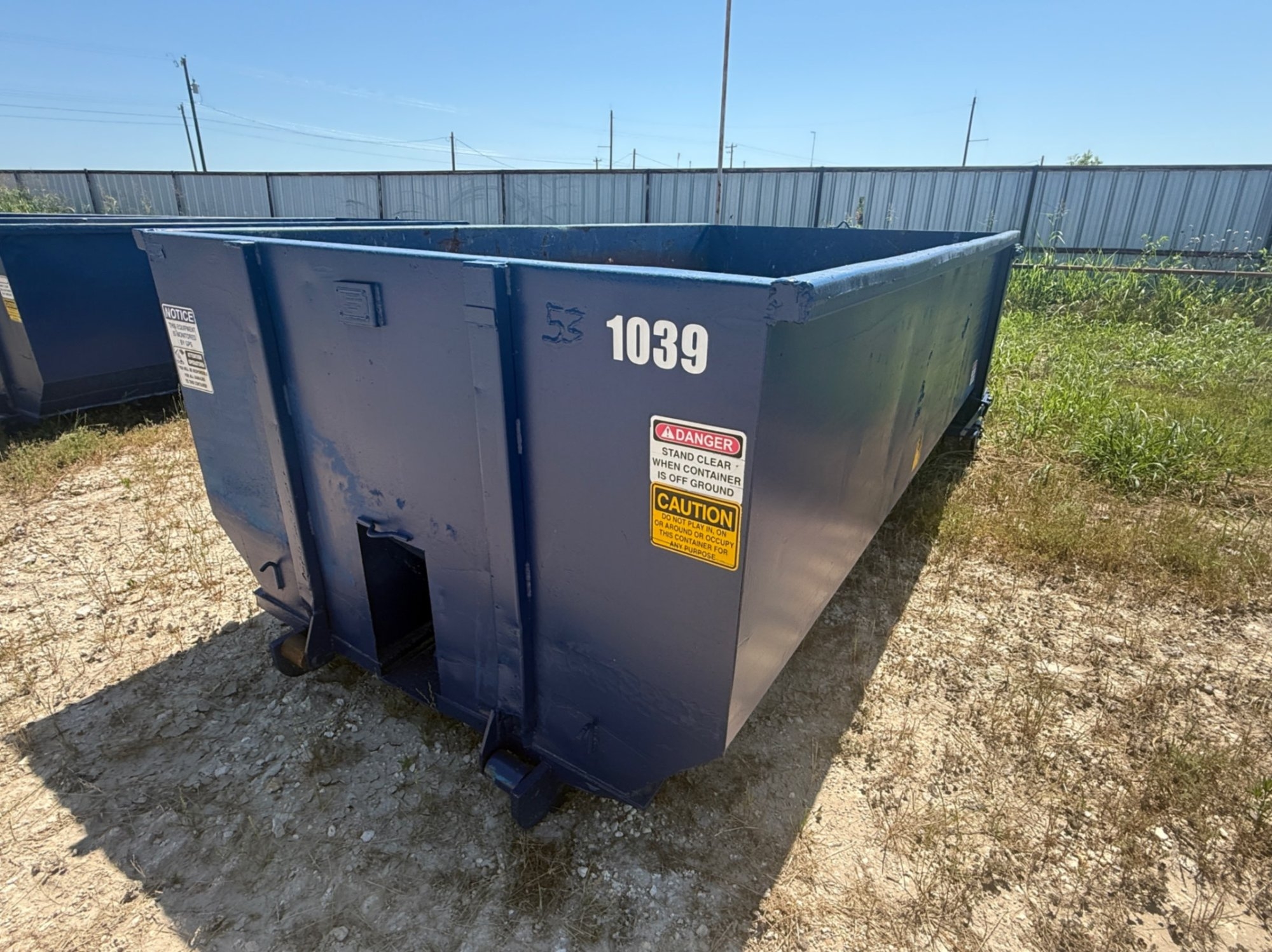 10 YARD ROLL OFF CONTAINER (A47001)