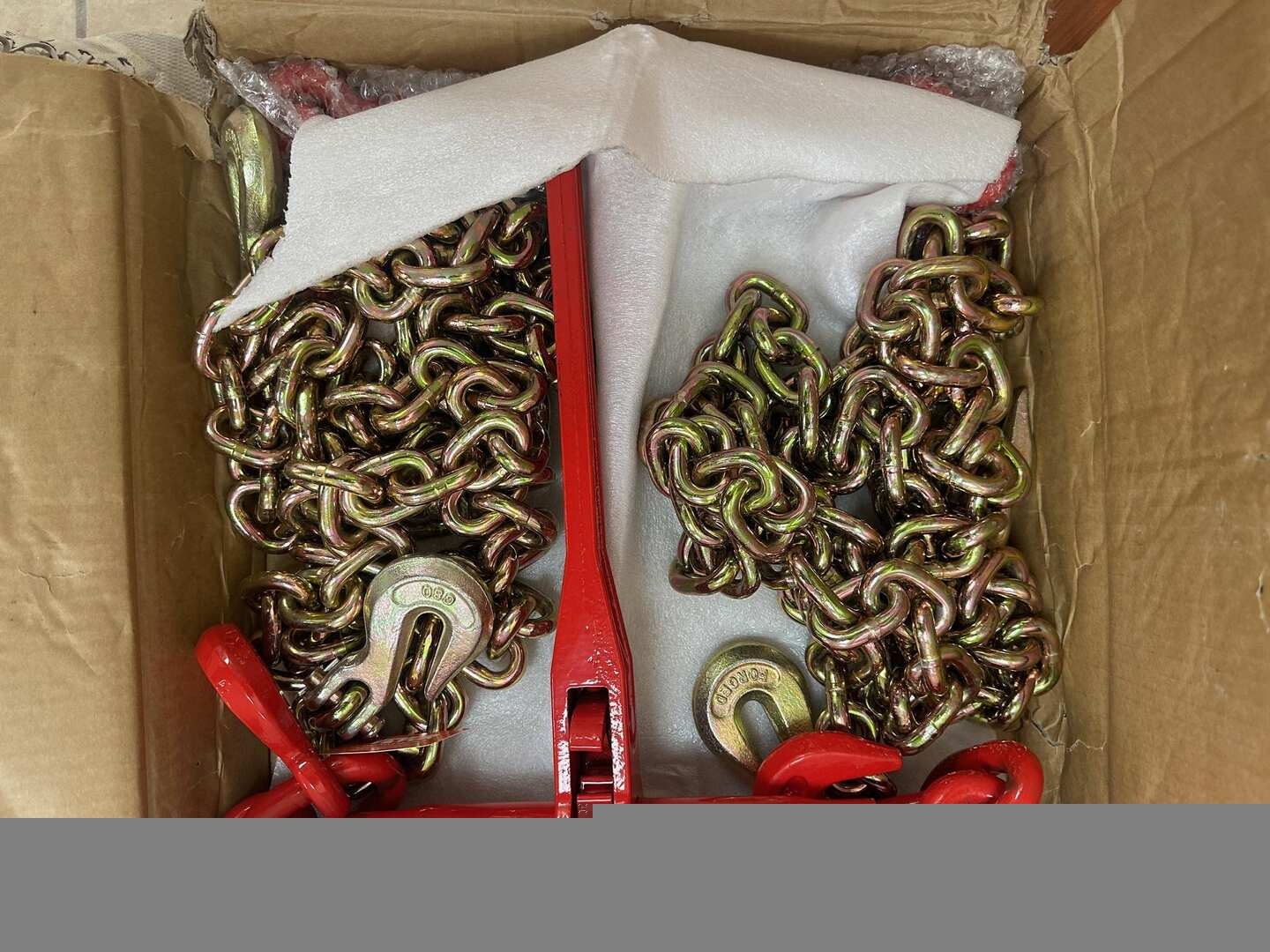 SET OF (4) BRAND NEW CHAINS AND BINDERS (A53843)