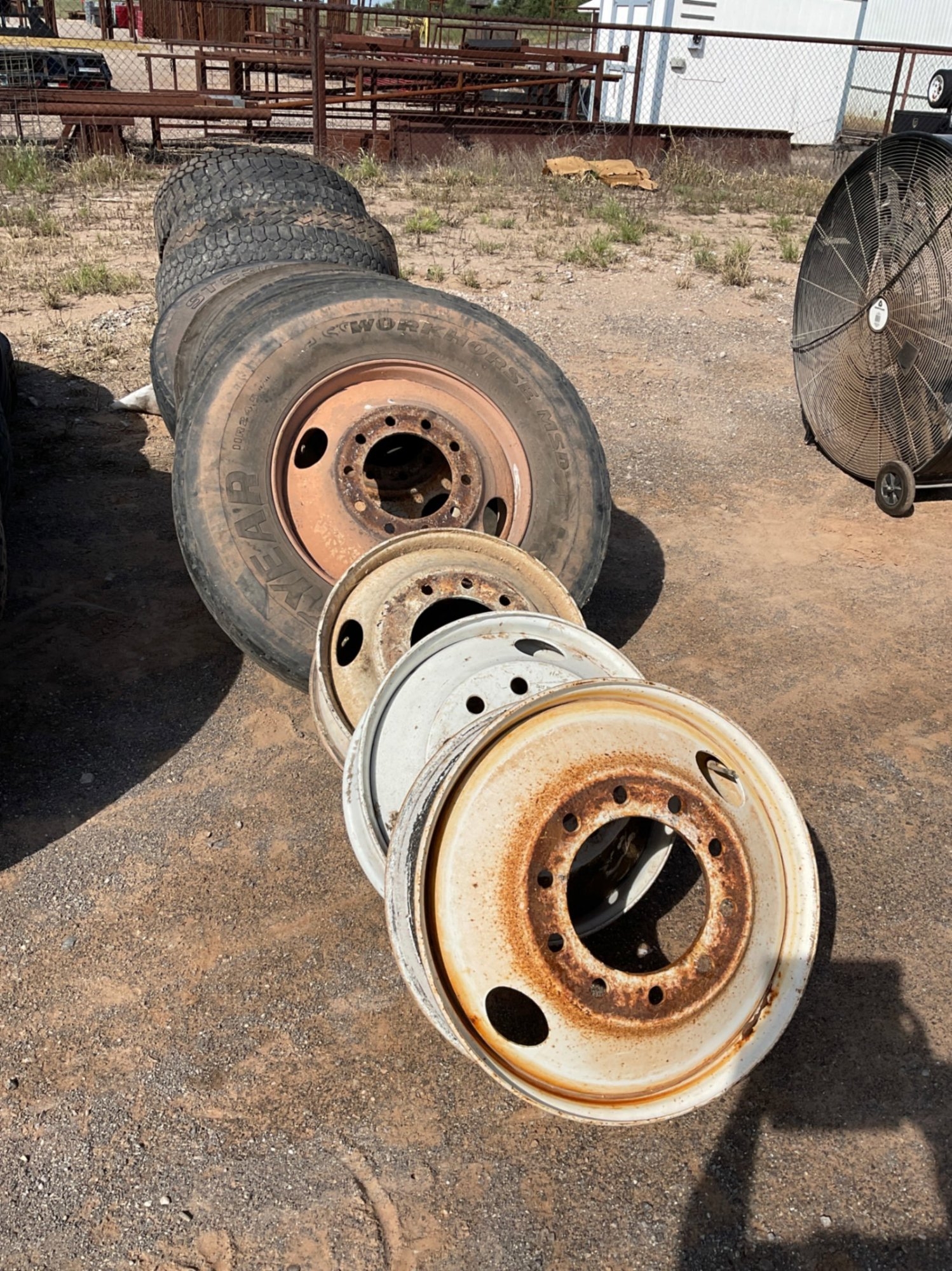 STEEL WHEELS AND TIRES (A53843)
