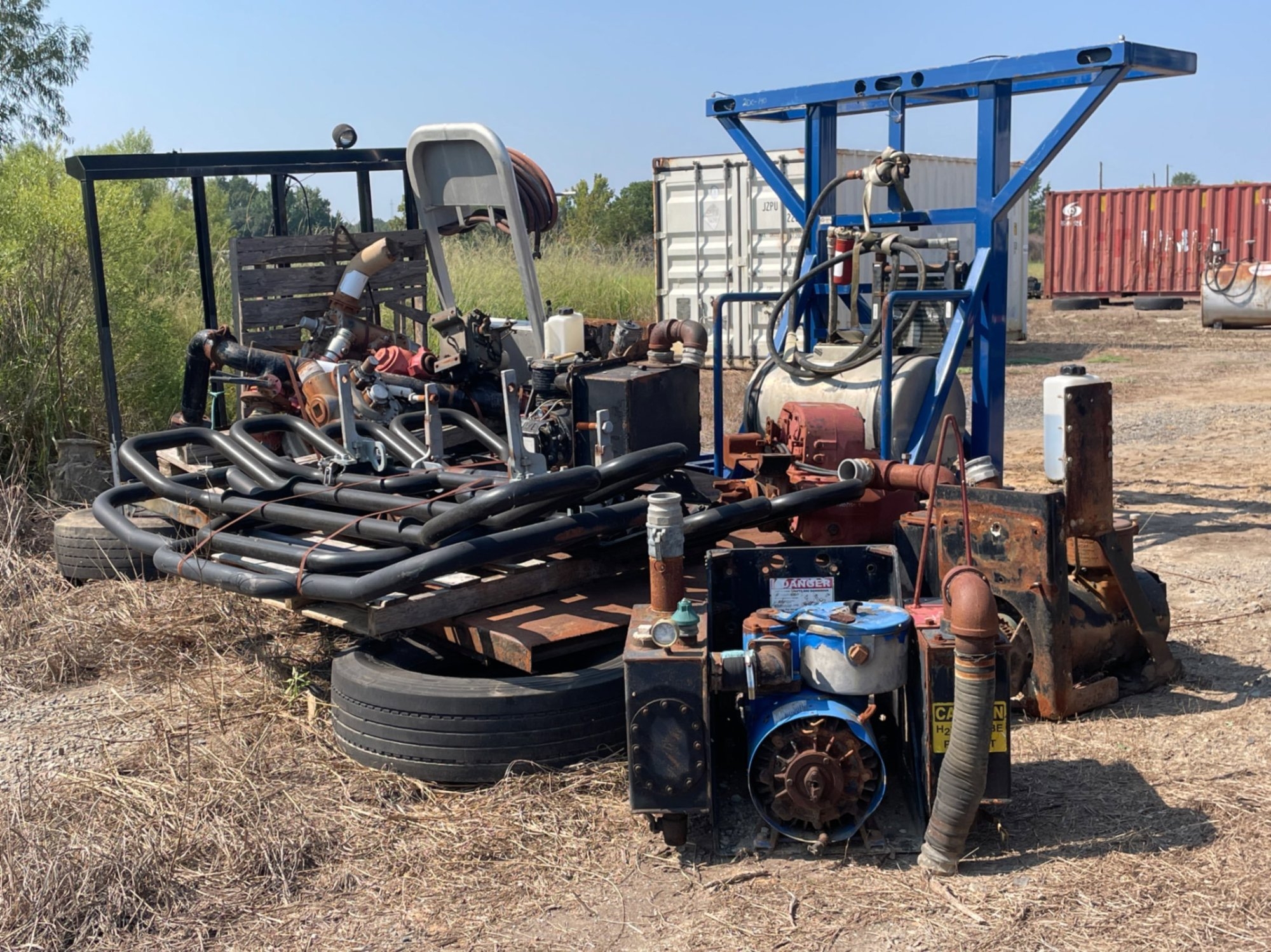 PALLETS OF HEAVYEQUIPMENT (A53843)
